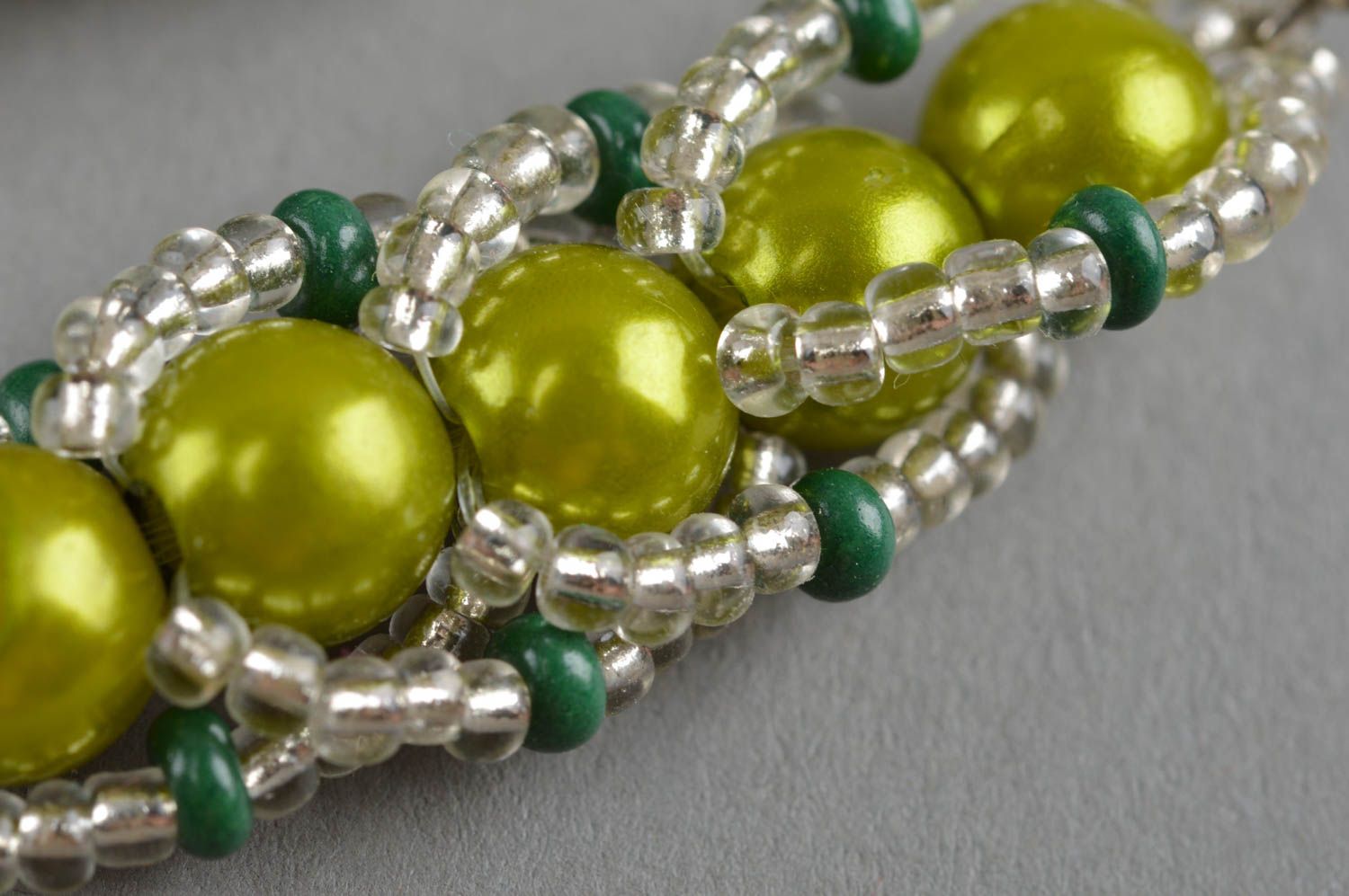 Stylish handmade beaded earrings designer earrings woven of beads gift ideas photo 5
