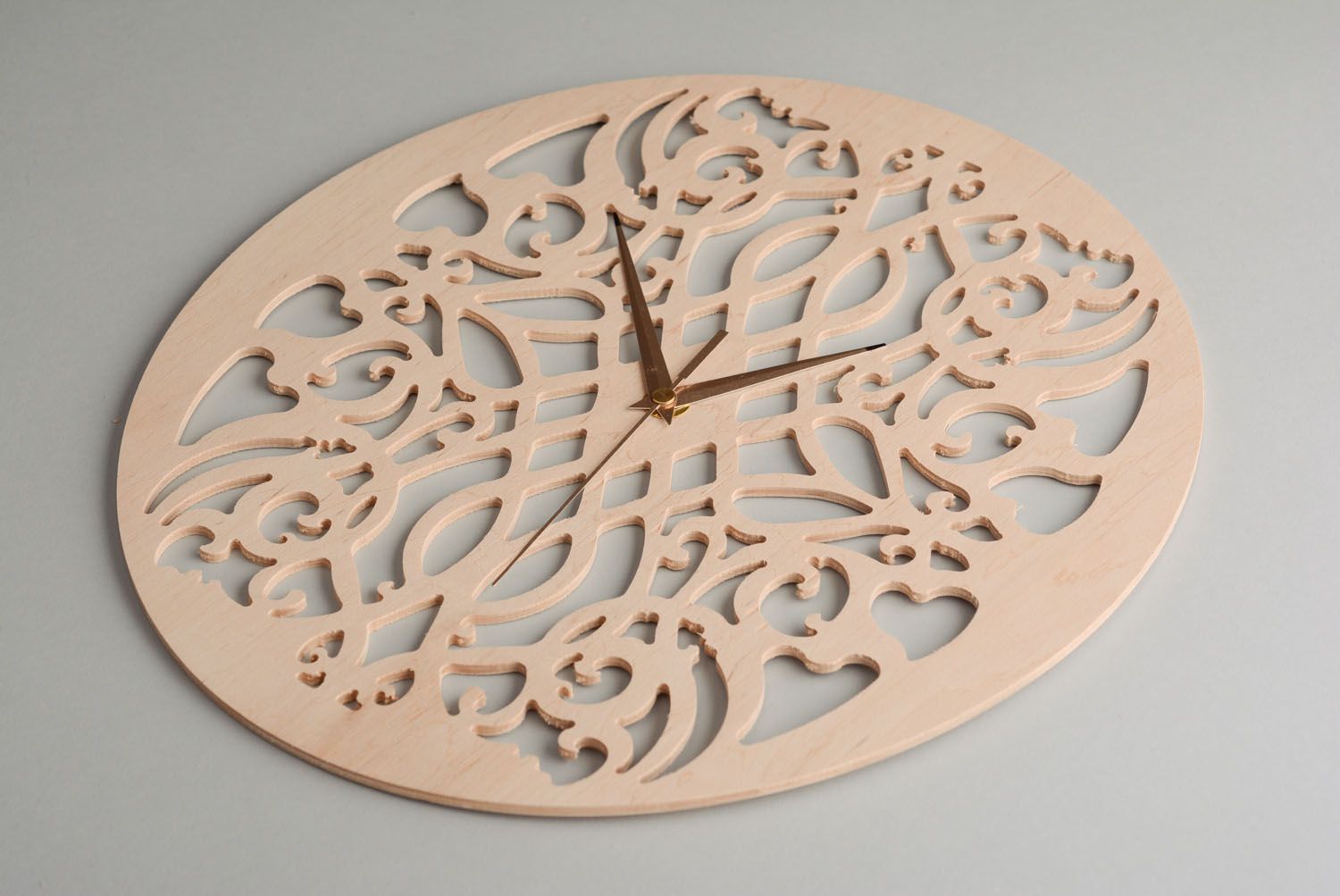 Wooden clock for painting photo 1