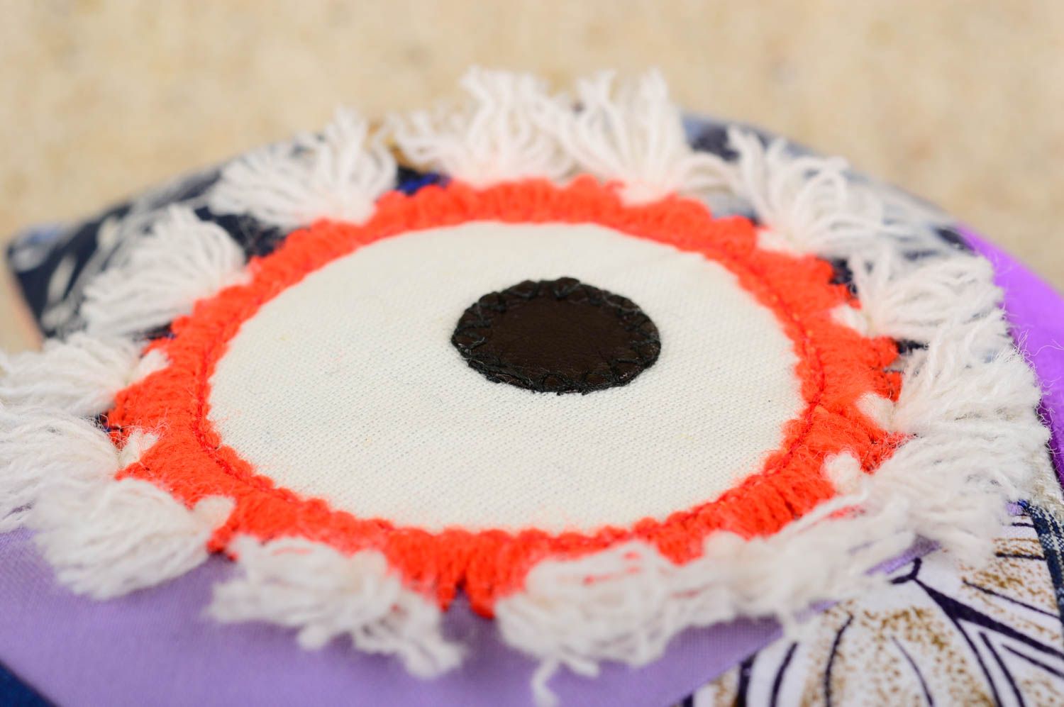 Игрушка-подушка хэнд мэйд интерьерная игрушка сова диванная подушка пэчворк фото 5