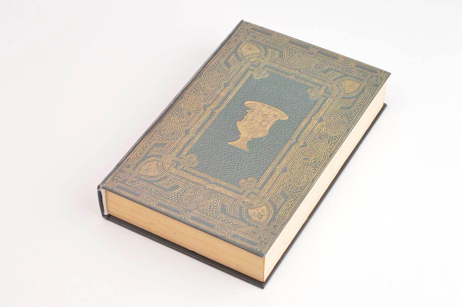 Handcrafted wooden jewelry box designer coffret book for money secret box photo 2