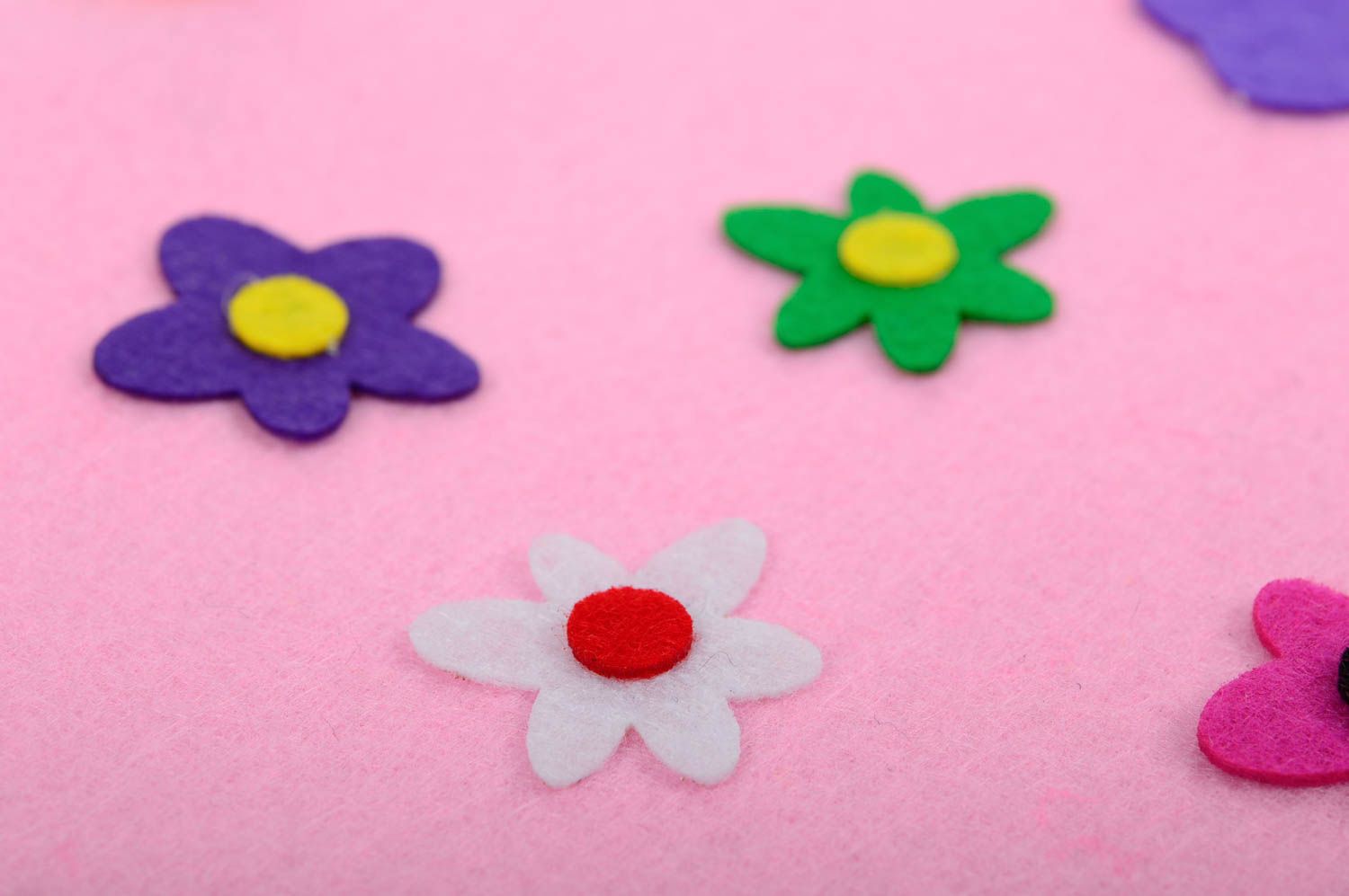 Handmade Tasche für junge Mädchen rosa Tasche mit Blumen Accessoires für Kinder foto 4