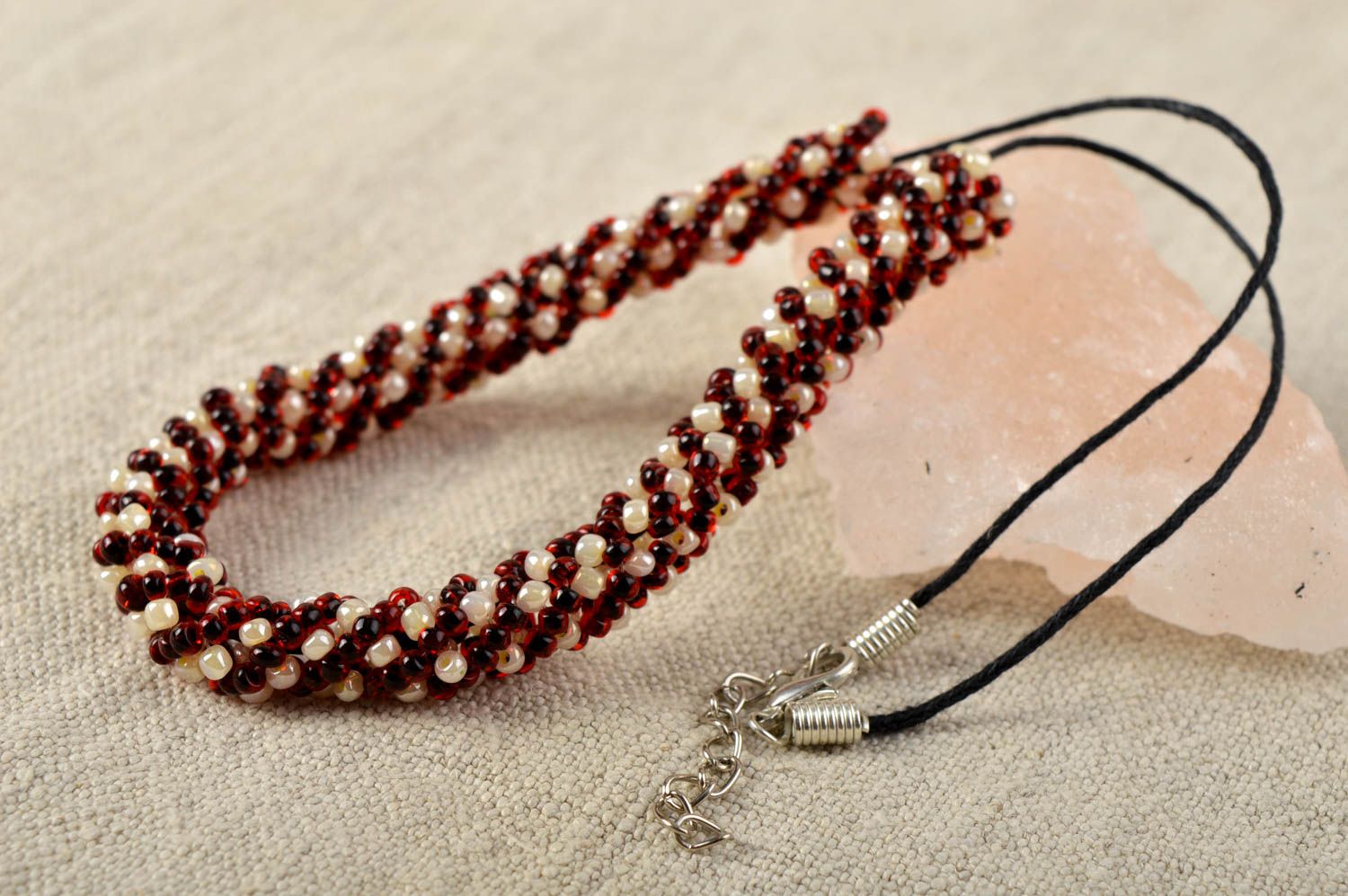 Collier Halskette handmade Damen Modeschmuck stilgerechtes Geschenk für Frau foto 1