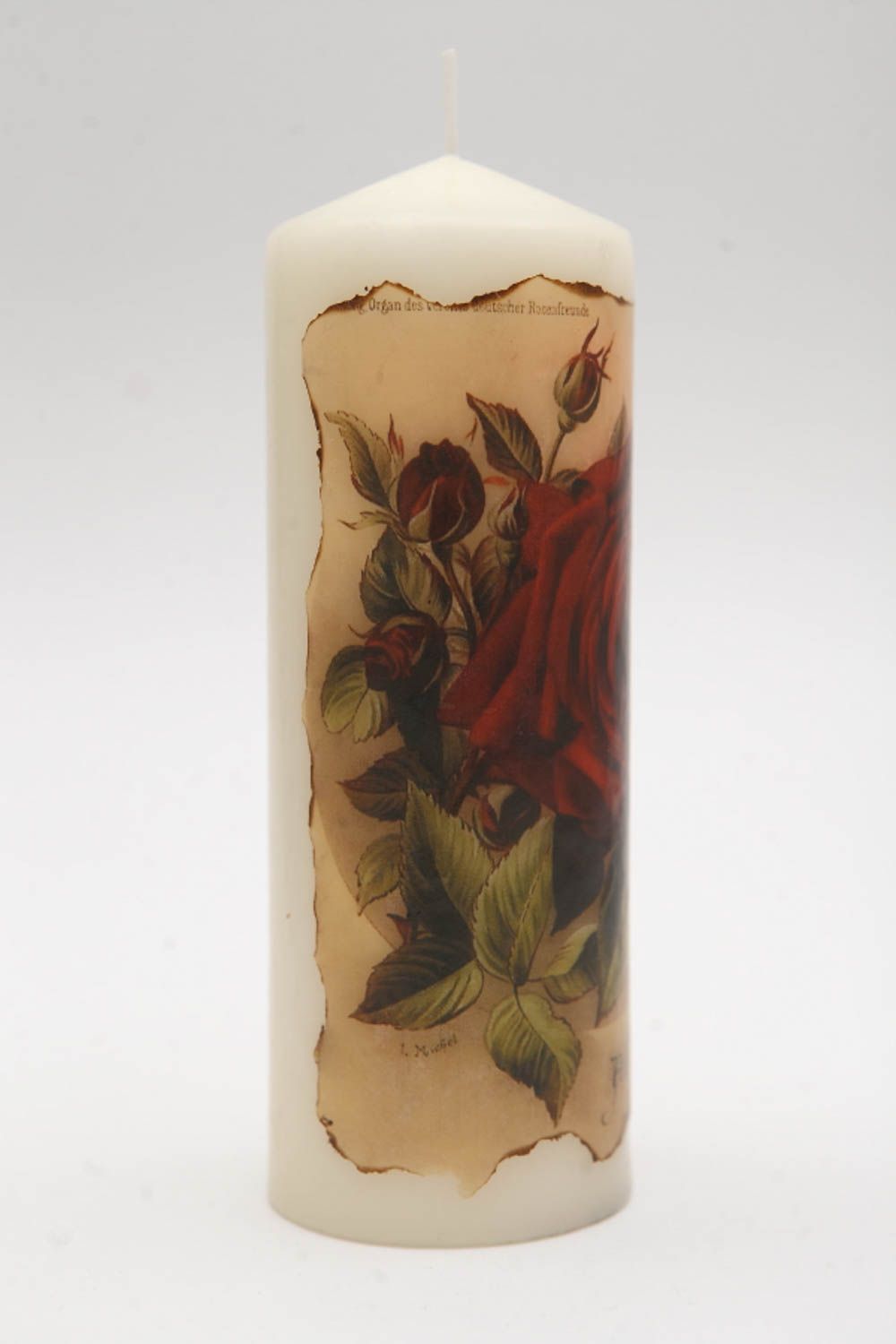 Unusual handmade decorative candle decoupage ideas interior decorating photo 4