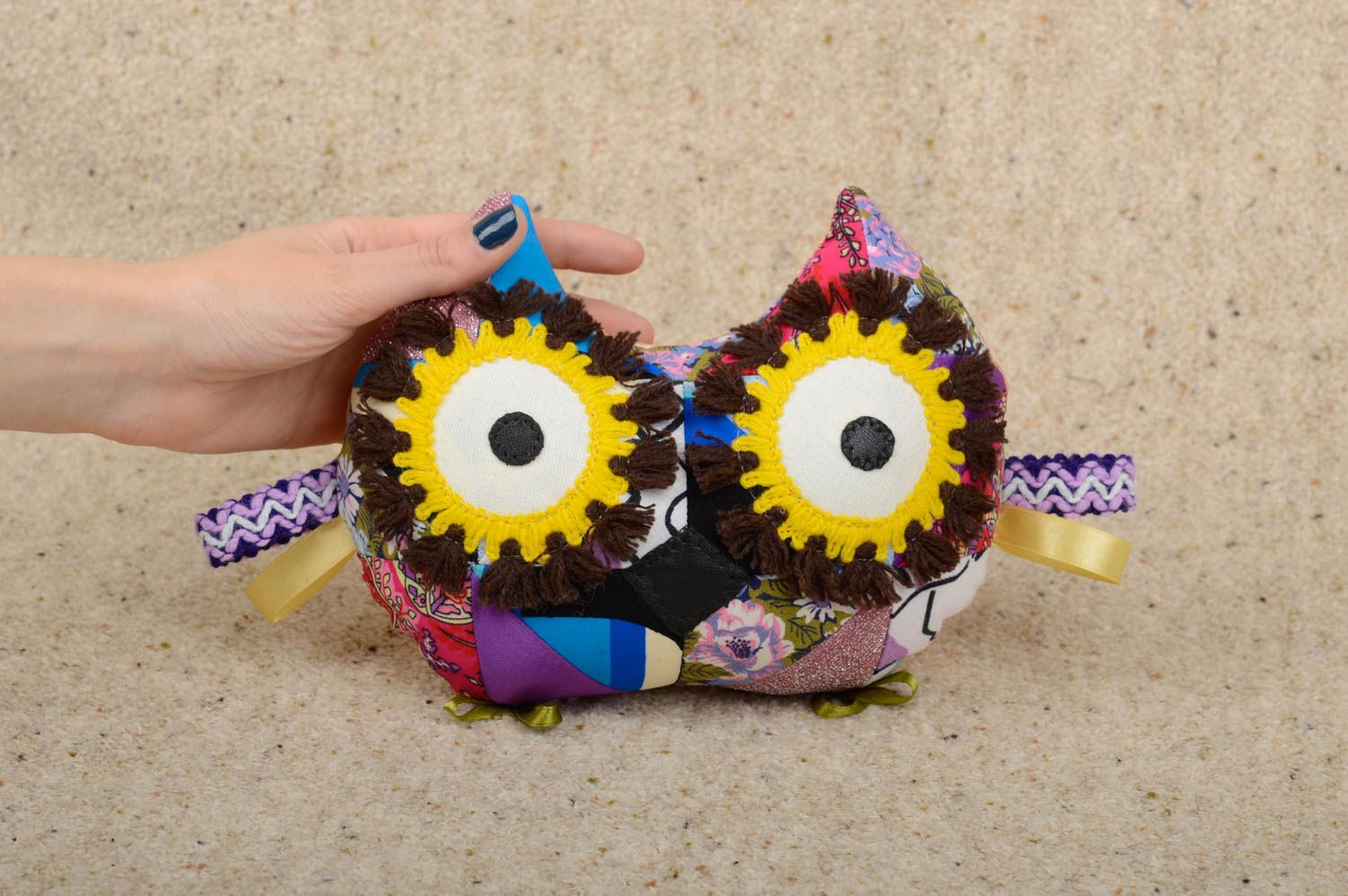 Beautiful lovely toy stylish unusual accessories designer handmade owl photo 2