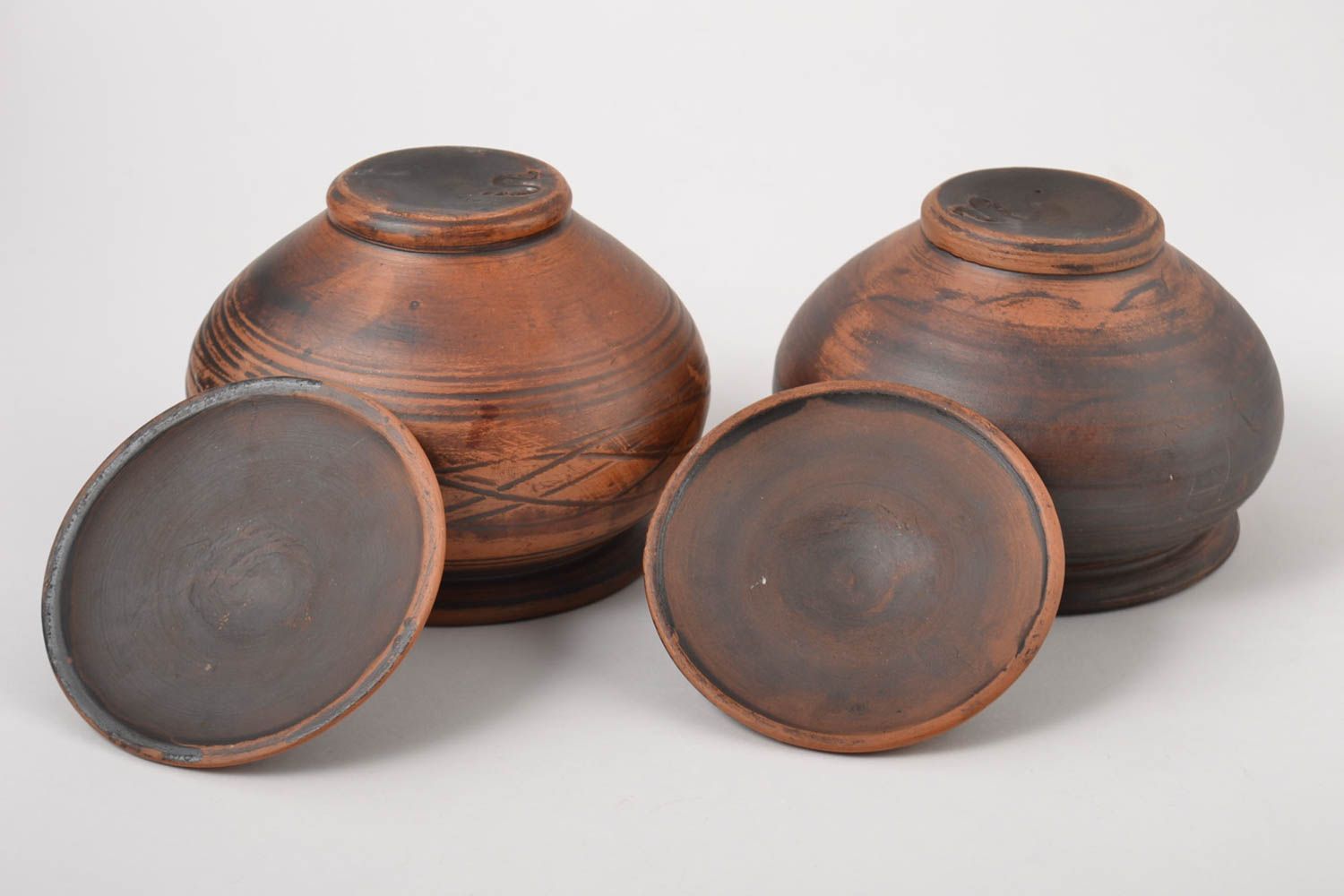 Ceramic kitchenware unusual handmade pots beautiful lovely interior decor photo 5
