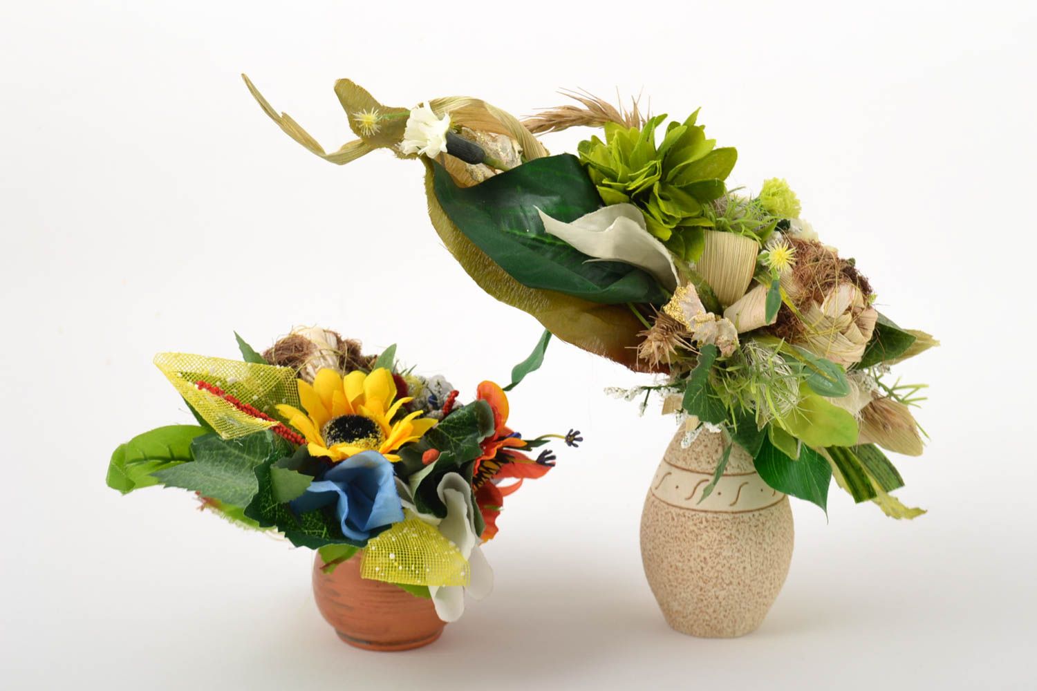 Tres ramos de flores decorativas regalo original decoración de interior  foto 2