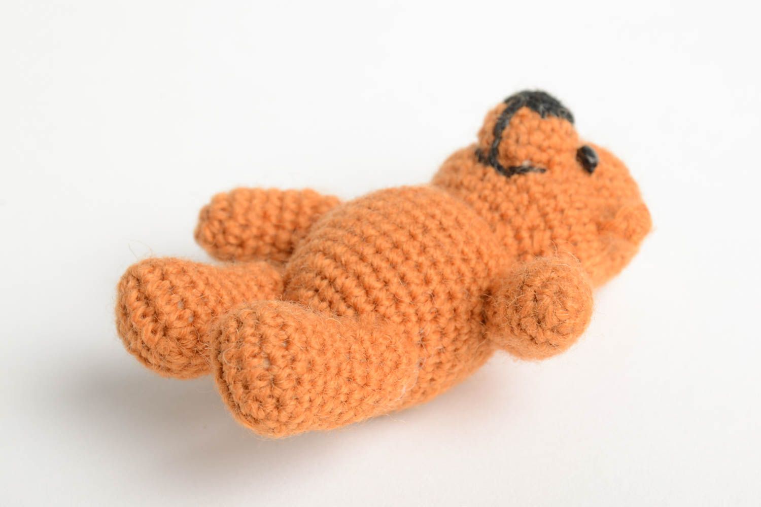 Jouet ourson Peluche faite main Déco maison doux tricoté au crochet en coton photo 3