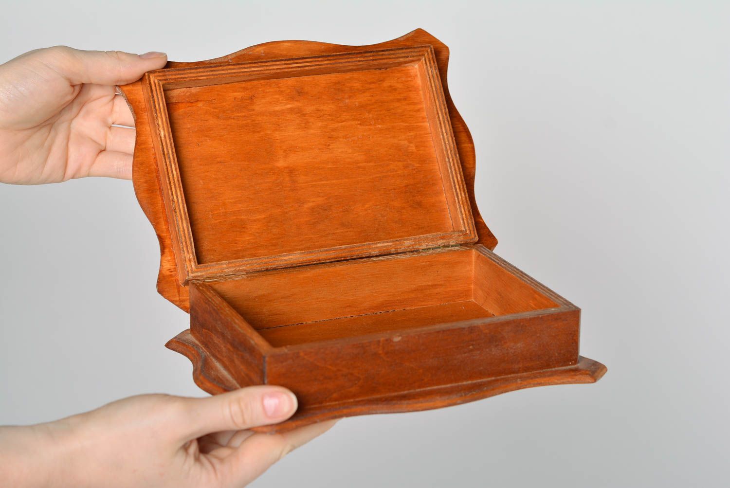 Caja de madera pintada hecha a mano joyero original regalo personalizado foto 4
