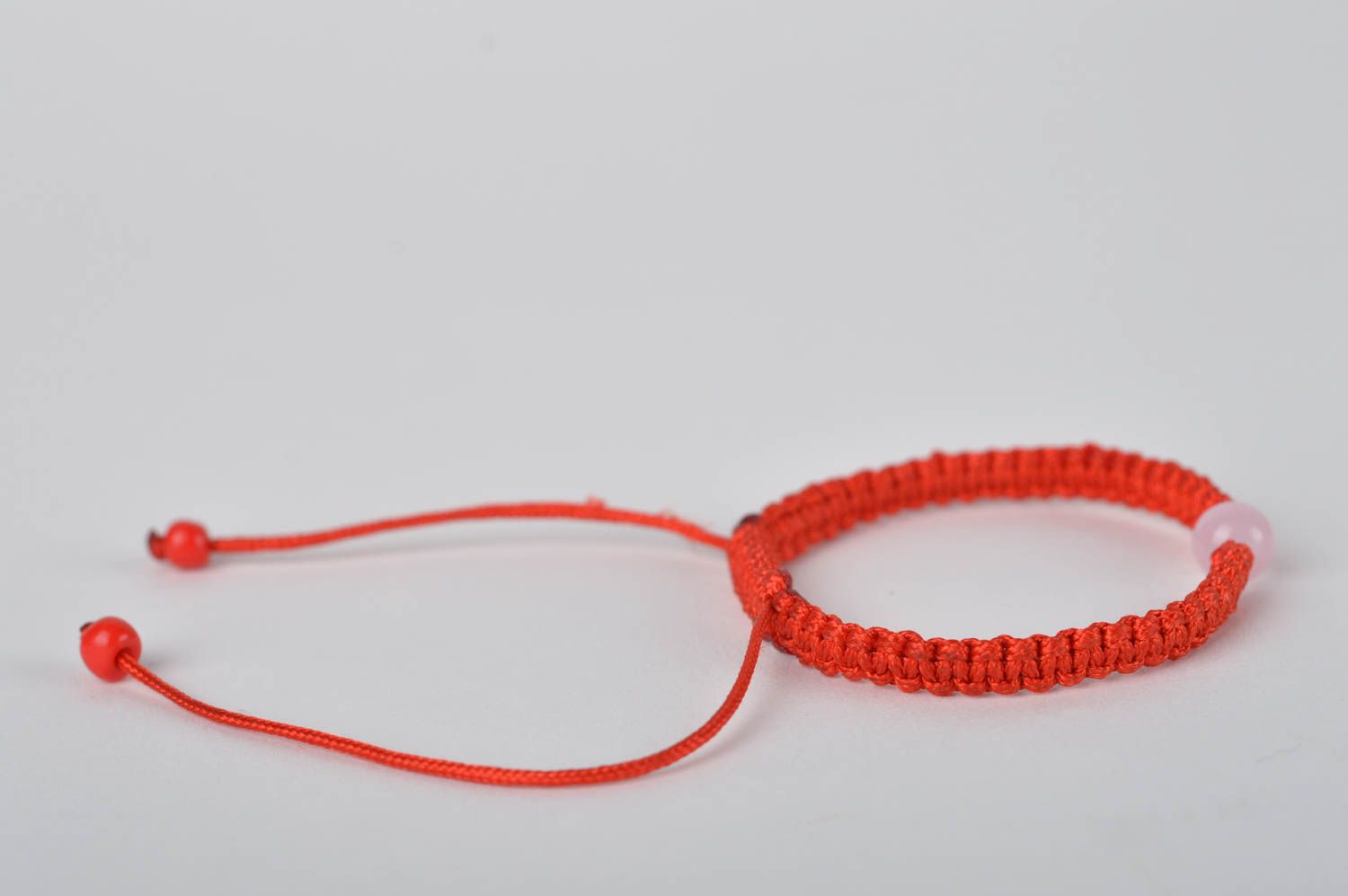Armband für Frauen handmade Schmuck Designer Accessoire geflochtenes Armband rot foto 3