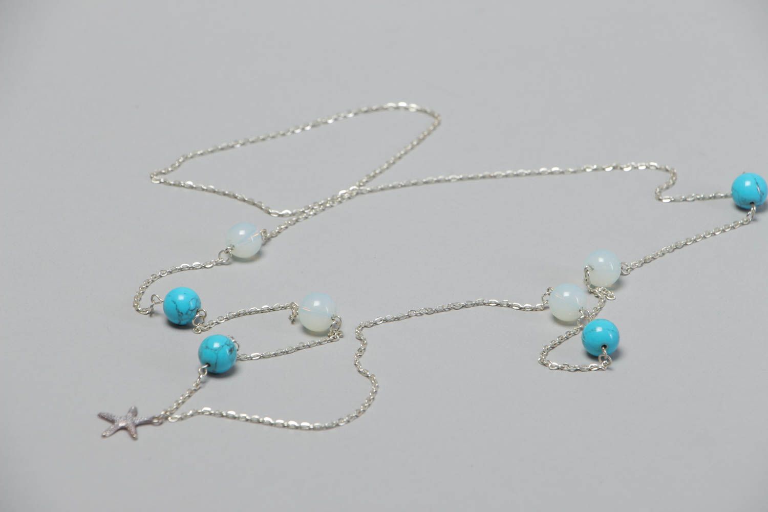Gentle handmade gemstone necklace beaded necklace designs fashion accessories photo 2
