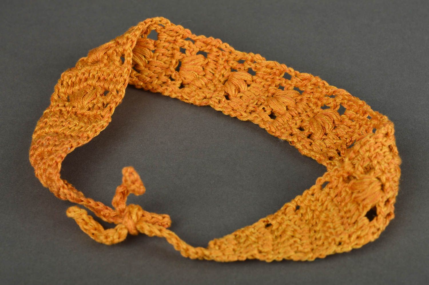 Hand-crocheted baby head band handmade head band for girl present for children photo 3