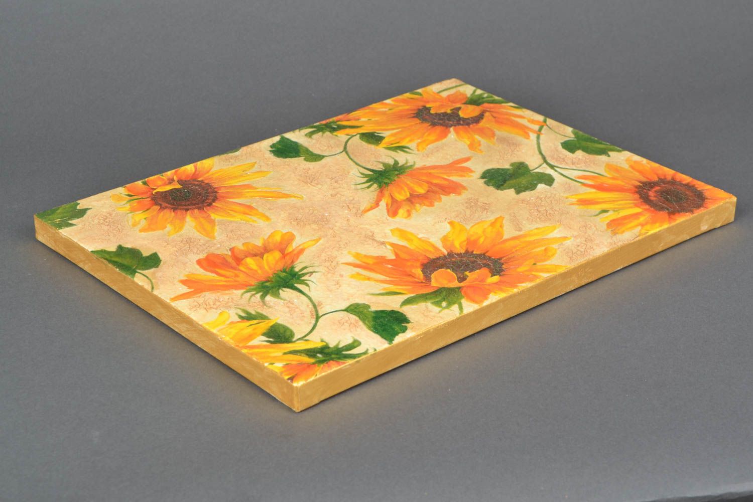 Wall panel with sunflowers photo 3