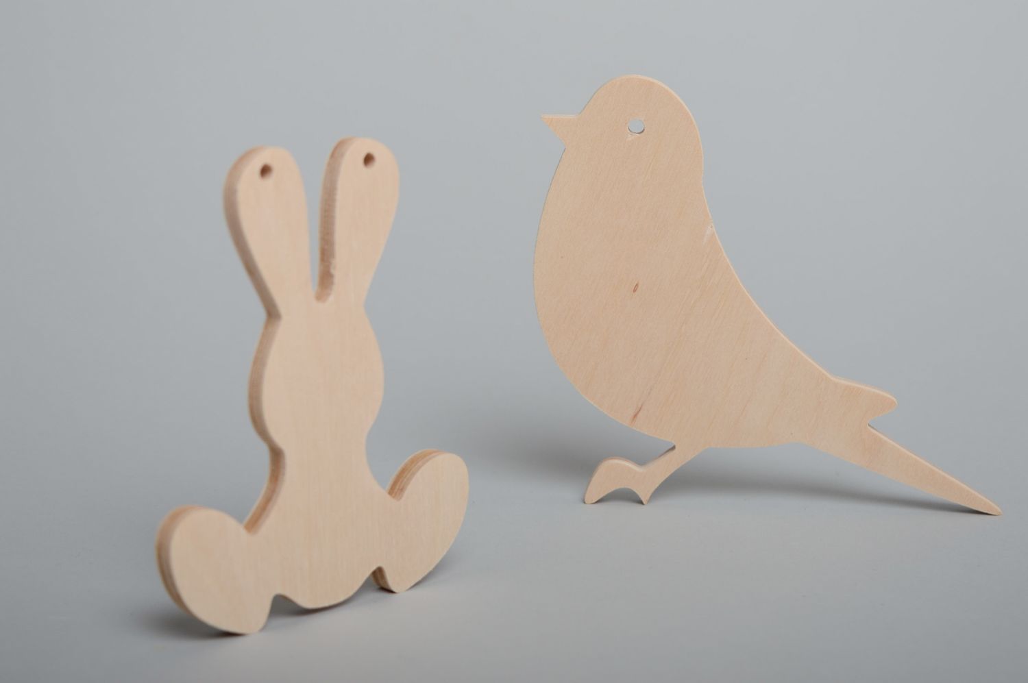 Plywood craft blank for interior pendant Rabbit photo 4