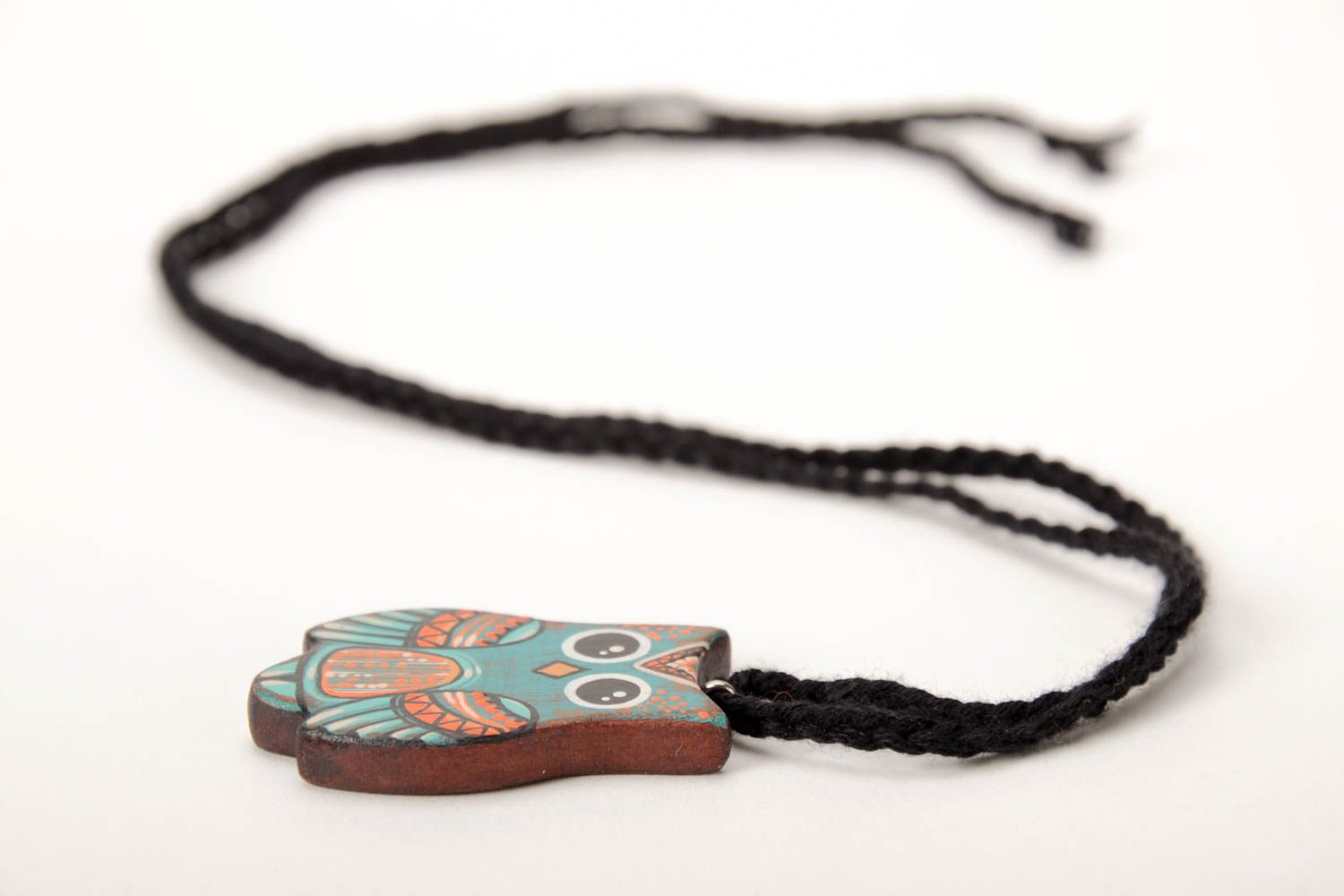 Handmade pendant designer accessory unusual gift wooden pendant gift ideas photo 3
