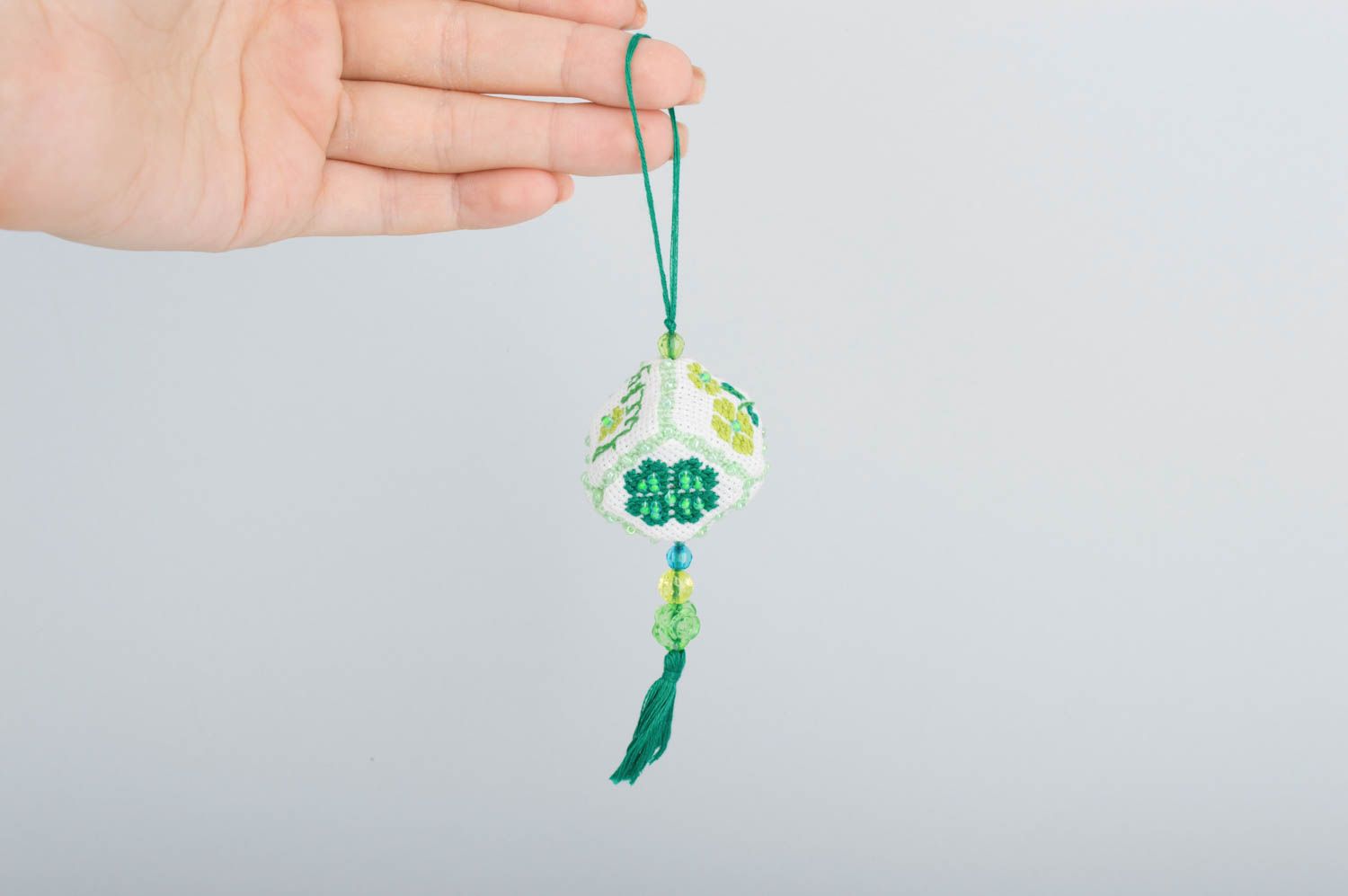 Beautiful textile keychain handmade textile keychain stylish accessories photo 2