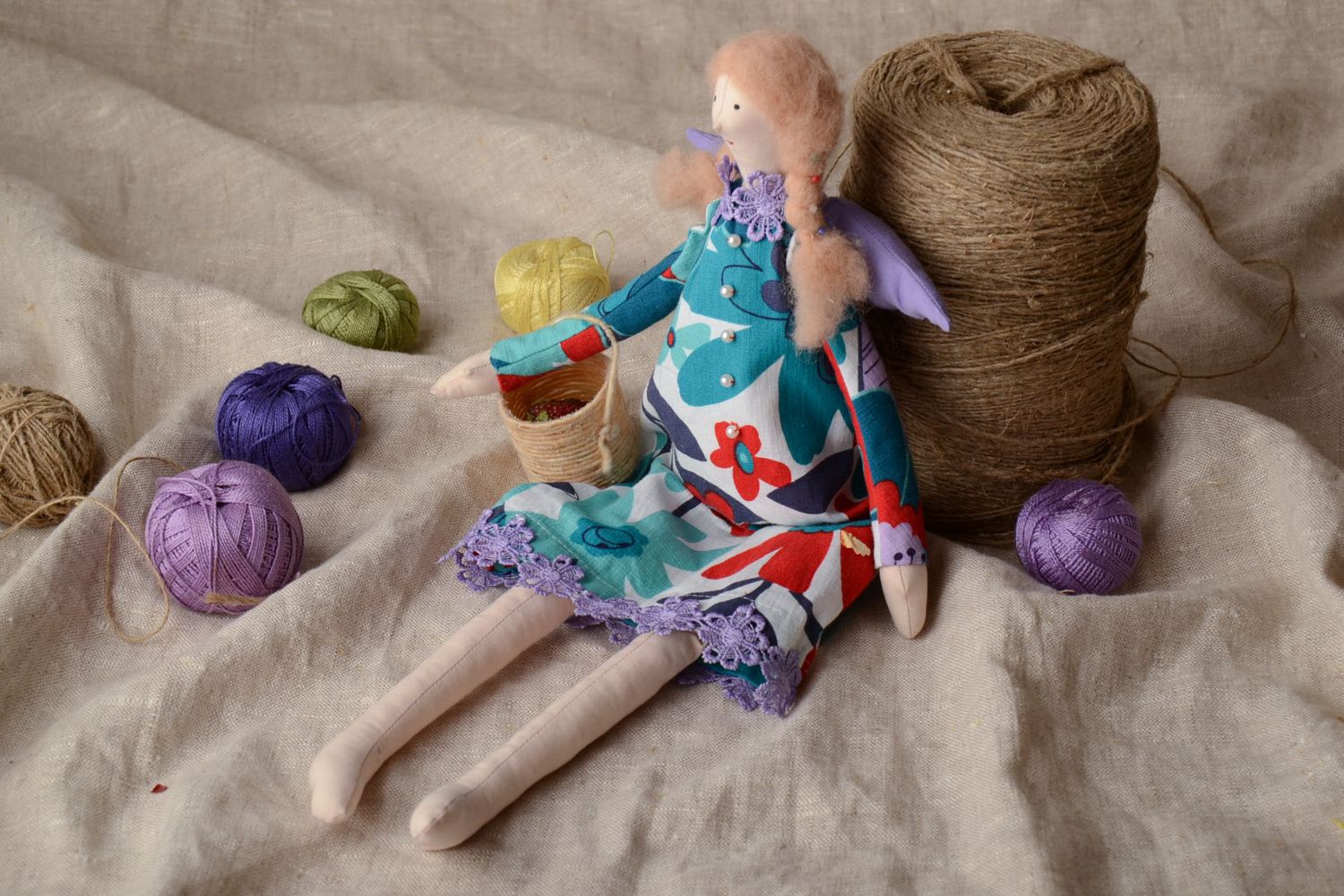 Handmade designer soft doll Country Girl photo 1
