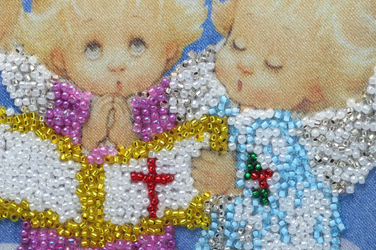 Embroidered wall picture Angels photo 2