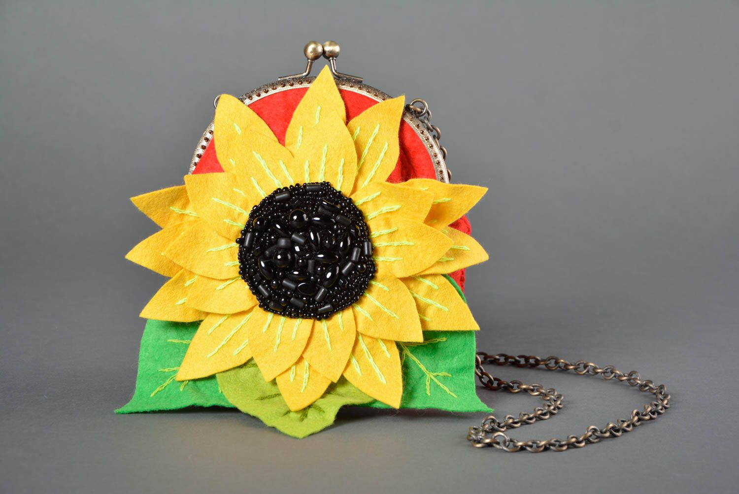 Handmade bag designer bag for women gift ideas felt handbag gift for girls photo 1
