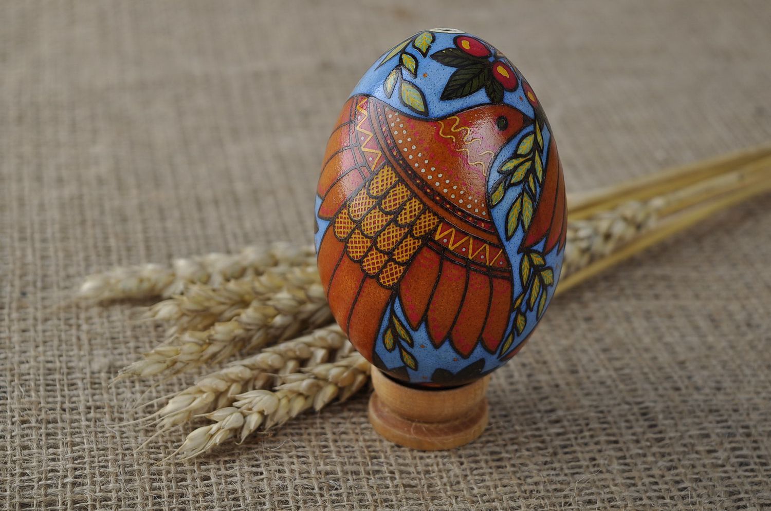 Huevo de Pascua Pájaros y viburno foto 1