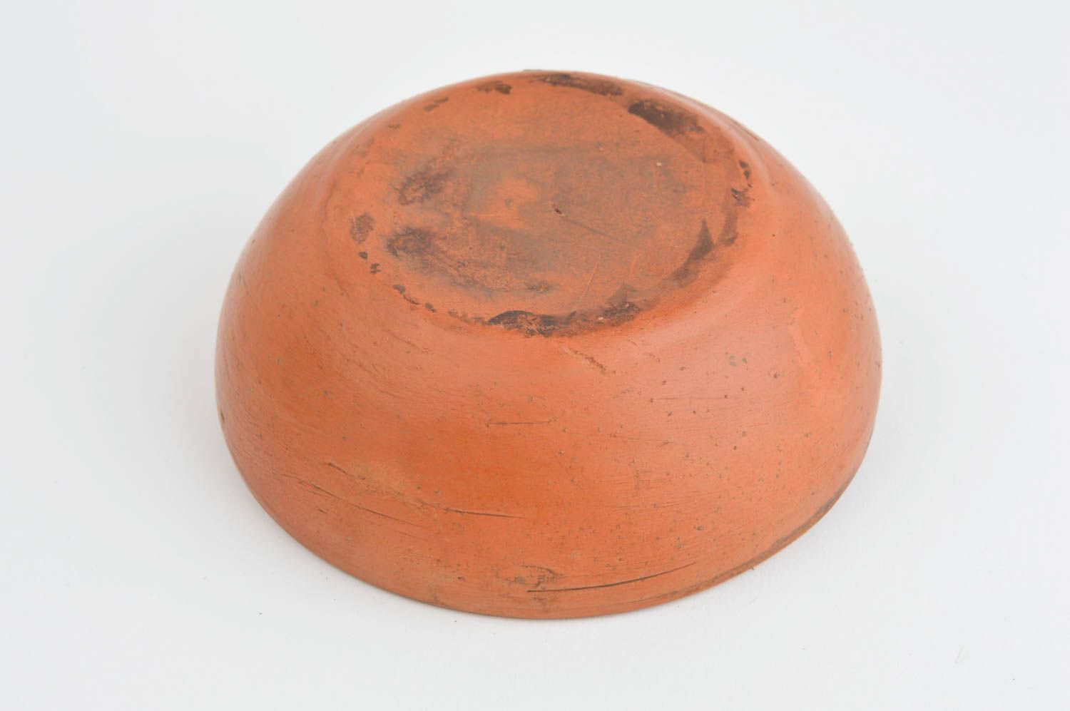Handgemachte runde Schüssel Öko Geschirr Küchen originelle Deko aus Keramik foto 3
