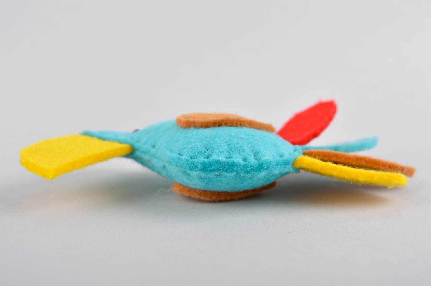 Игрушка ручной работы игрушка из шерсти игрушка из войлока в виде попугая фото 3