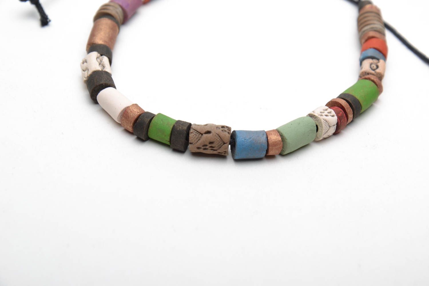Colorful ceramic bracelet photo 4