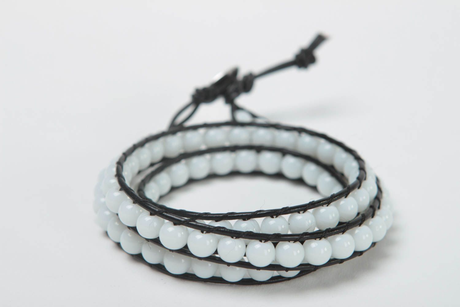 Handmade beads bracelet unusual bracelet made of beads designer jewelry  photo 4