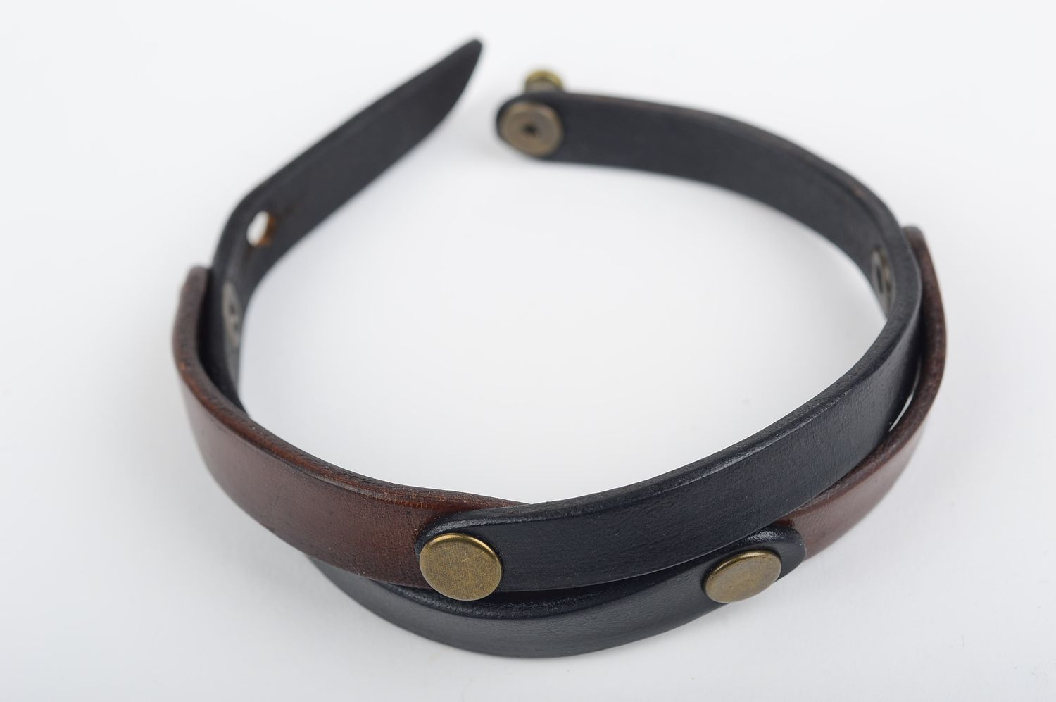 Stylish handmade leather bracelet fashion trends double wrap bracelet designs photo 2