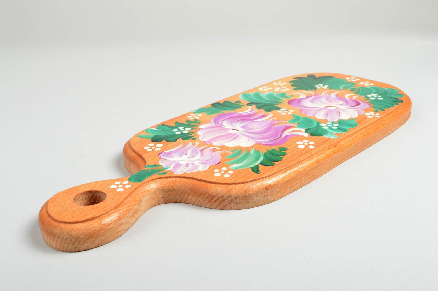 Tabla de madera para cortar artesanal menaje de cocina decorado regalo original  foto 2