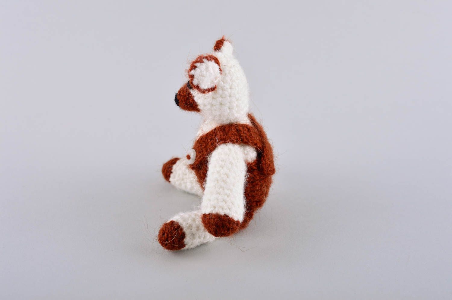 Jouet tricoté Peluche faite main au crochet en forme de souris Cadeau enfant photo 3