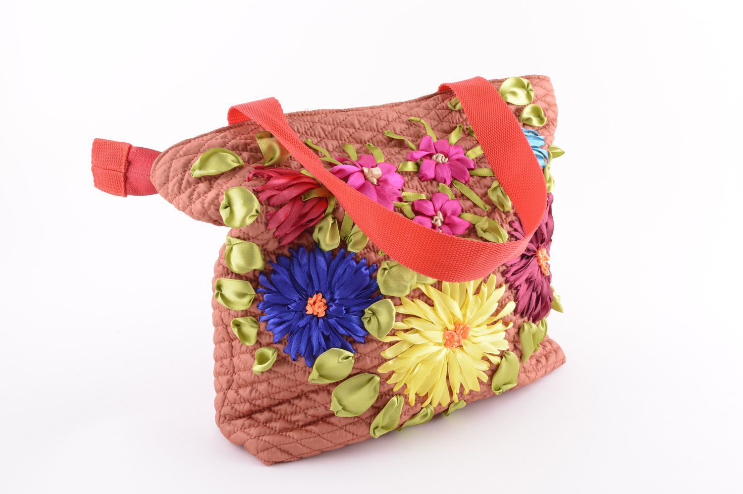 Handmade textile bag embroidered shoulder bag designer stylish bag gift photo 1