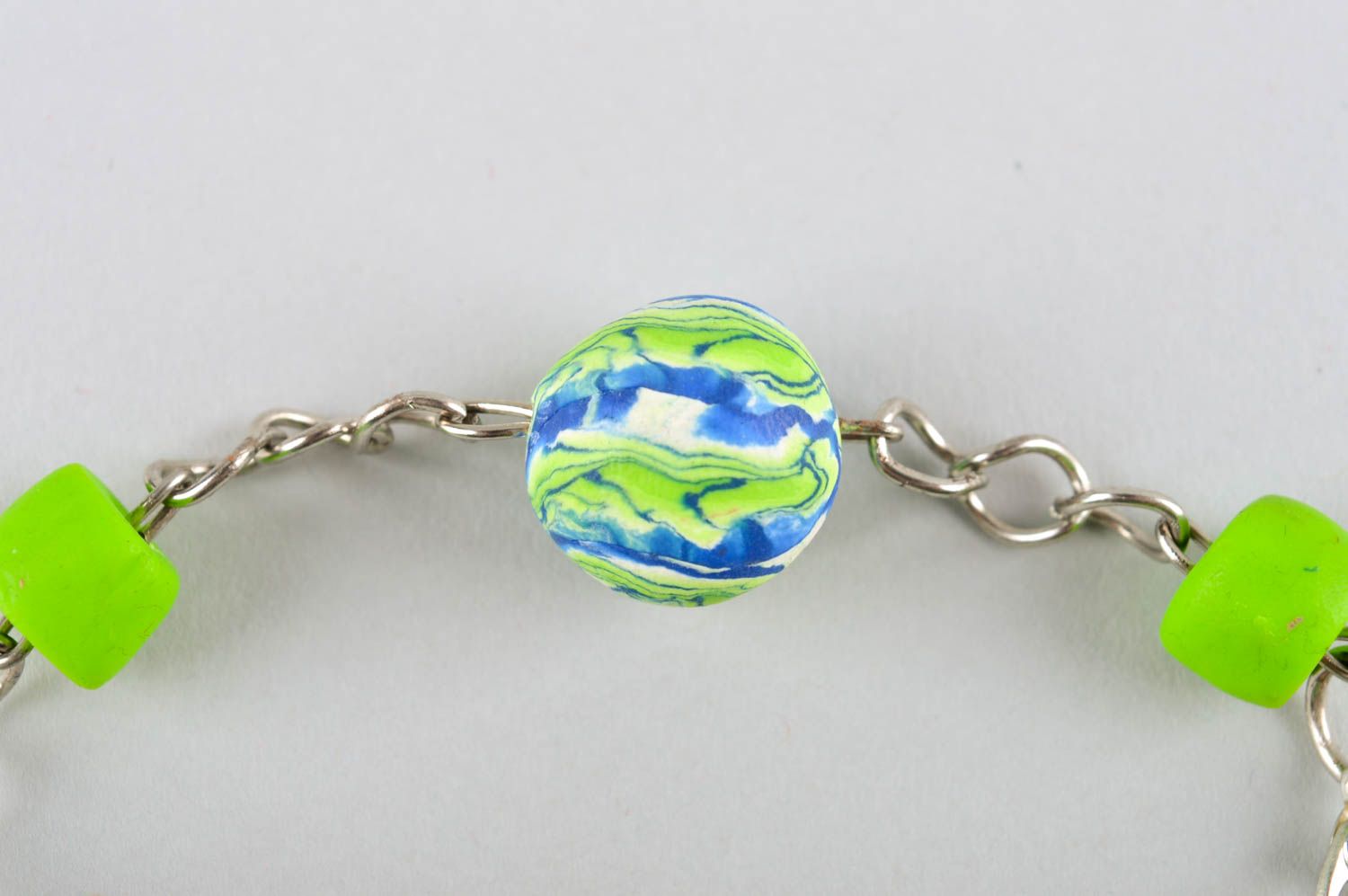 Handmade bracelet designer jewelry polymer clay wrist bracelet gifts for her photo 3