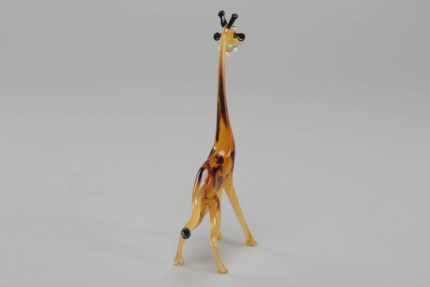 Figurine Lampwork Giraffe aus Glas foto 3