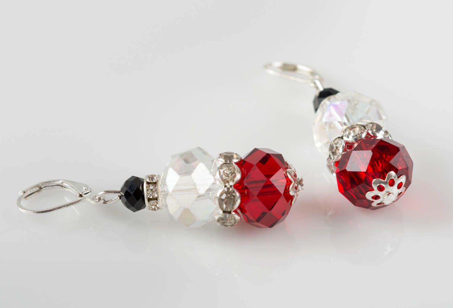 Boucles d'oreilles pendantes Bijou mode fait main en cristaux Cadeau pour femme photo 4