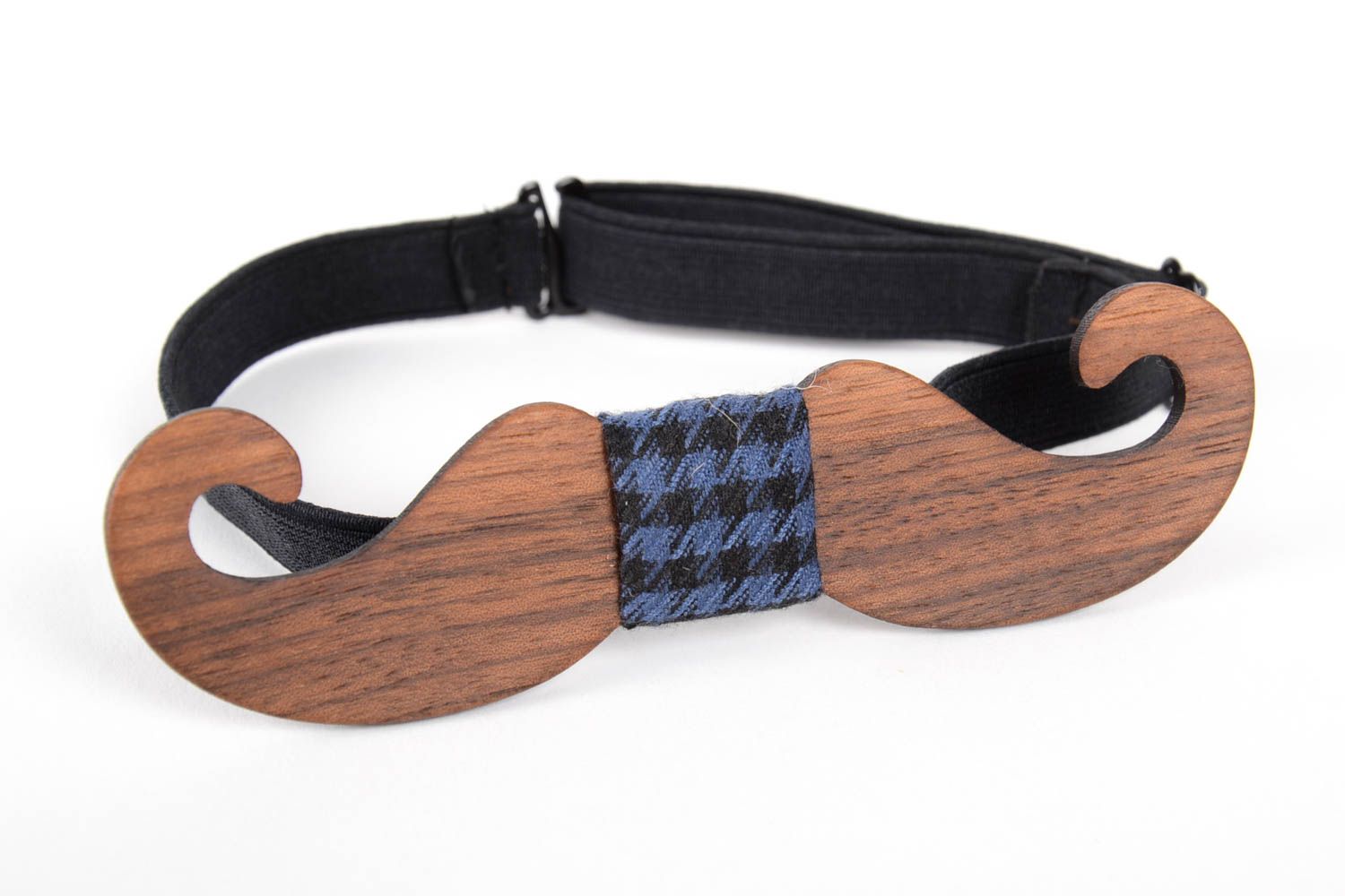 Wooden cute bow tie unusual designer accessory beautiful handmade present photo 2