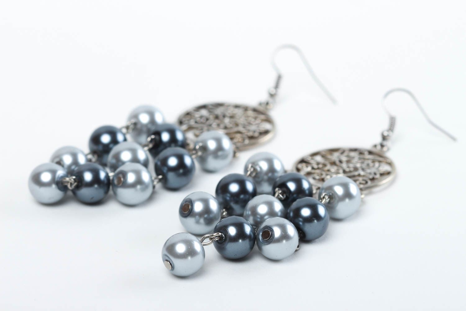 Handmade earrings beaded earrings long earrings for girls designer jewelry photo 3