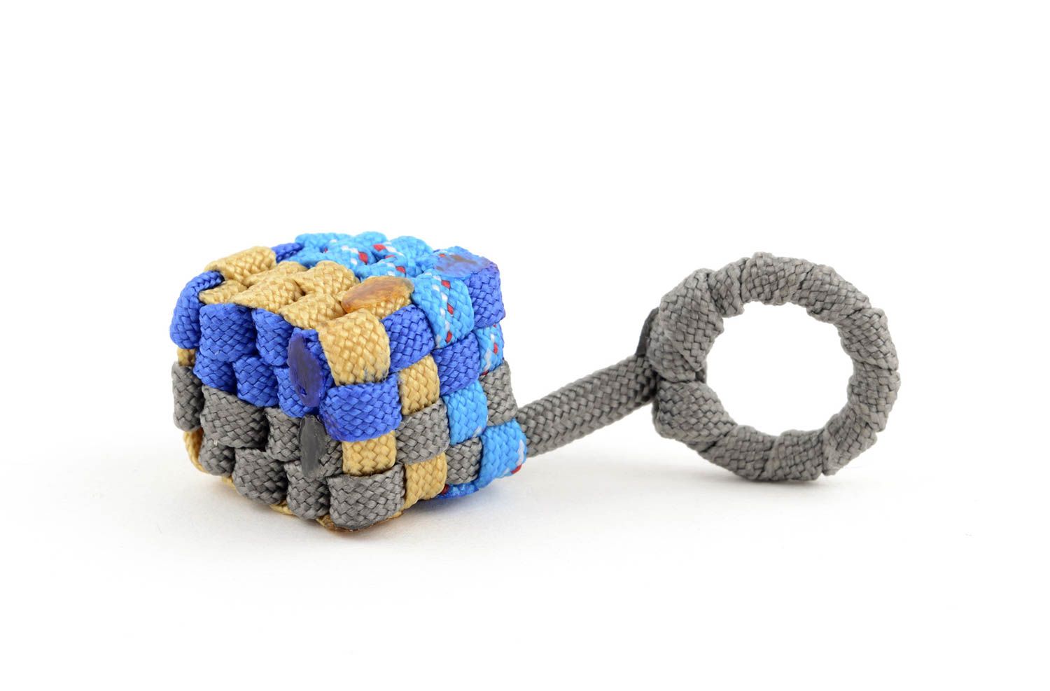 Llavero hecho a mano de cordón accesorio para llaves o bolso regalo original  foto 3