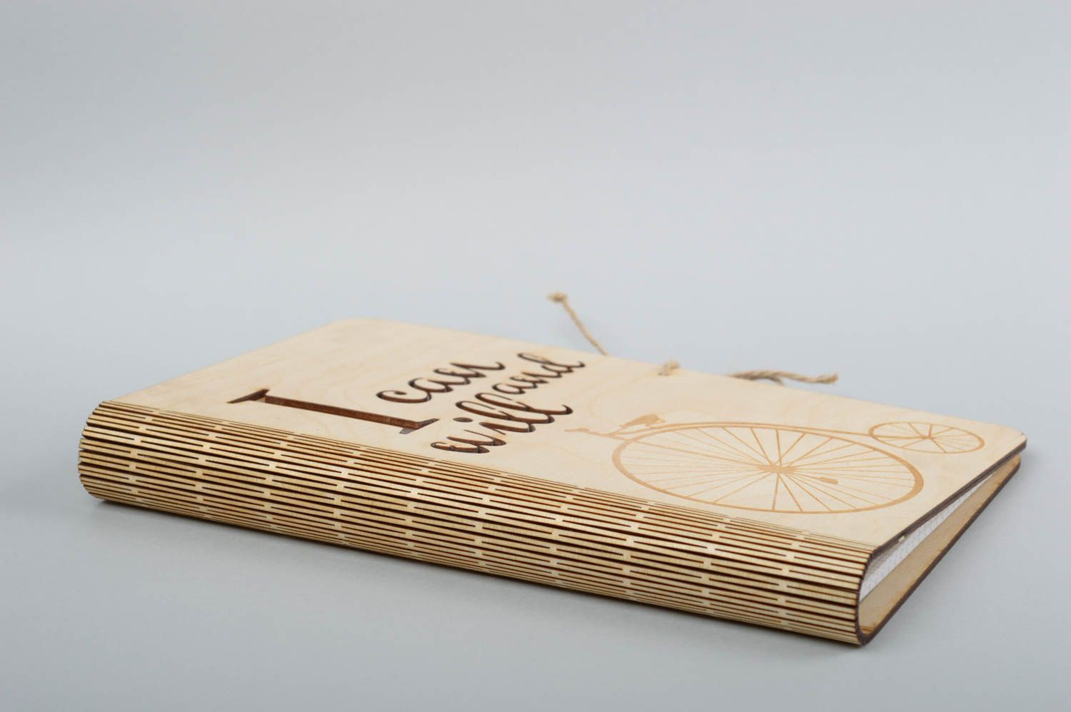 Libreta de notas artesanal de madera cuaderno personalizado regalo original foto 2