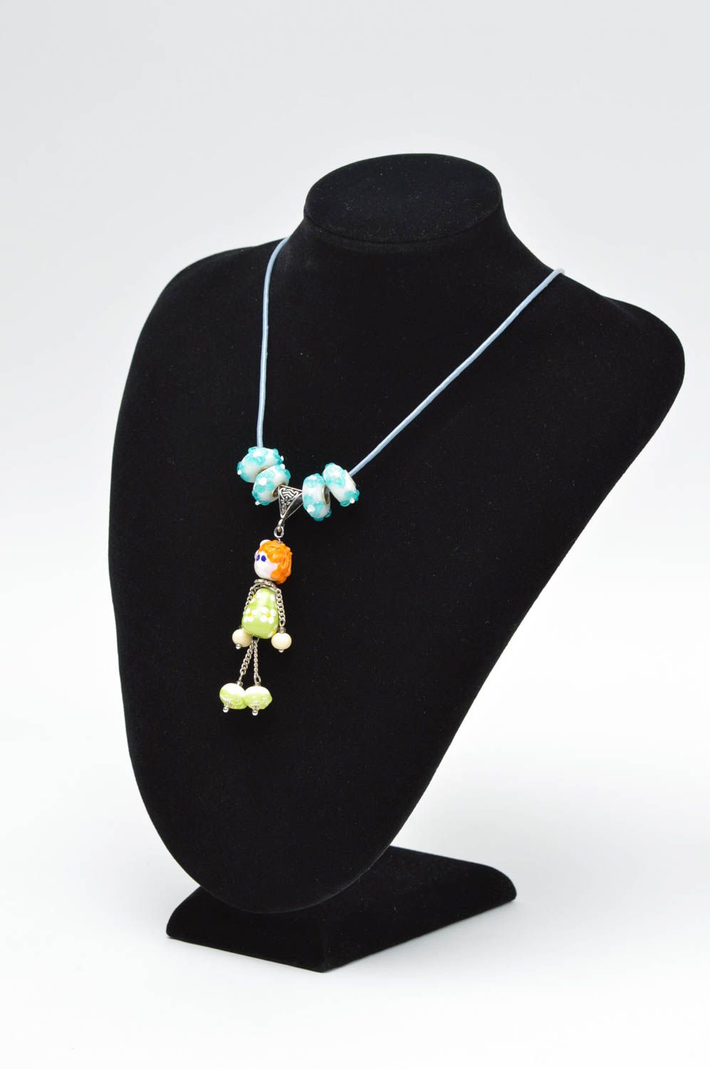 Handmade lampwork pendant present for children glass pendant fashion jewelry photo 5