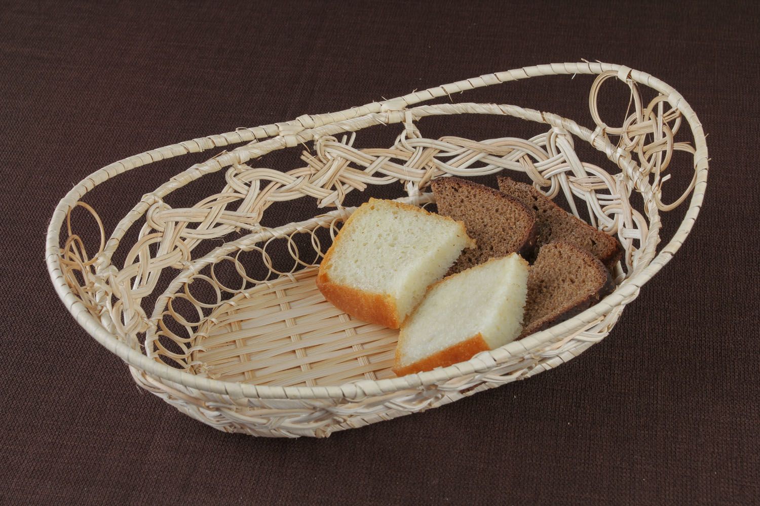 Плетеная корзинка для хлеба фото 5