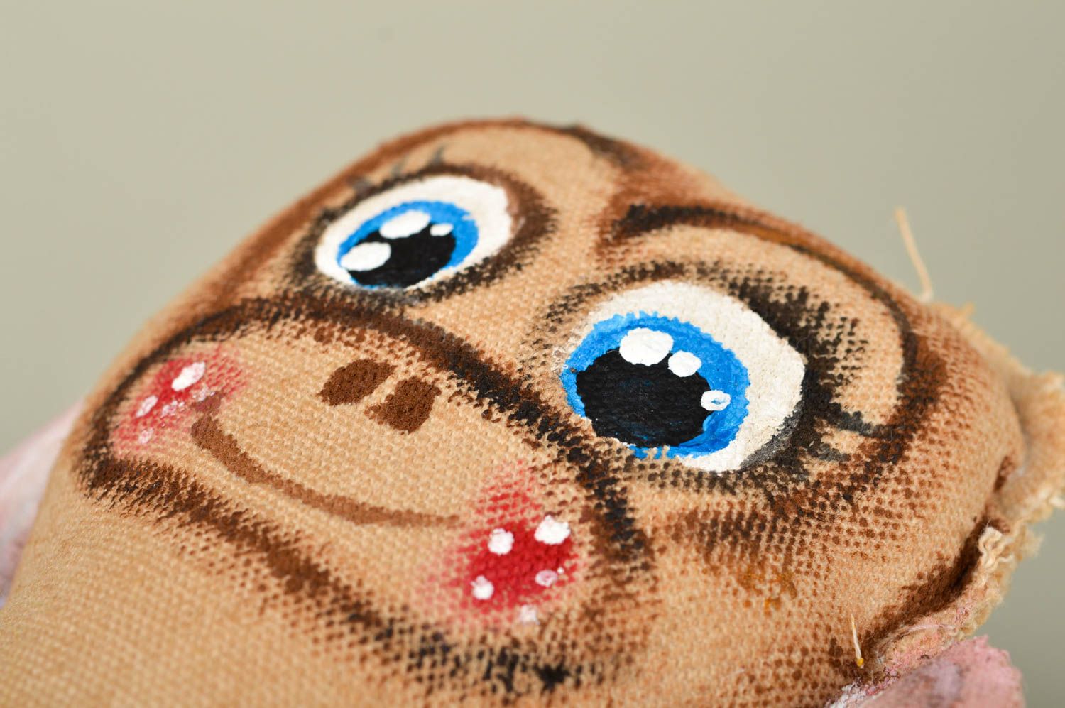 Мягкая игрушка ручной работы обезьянка декор для дома игрушка из ткани фото 2
