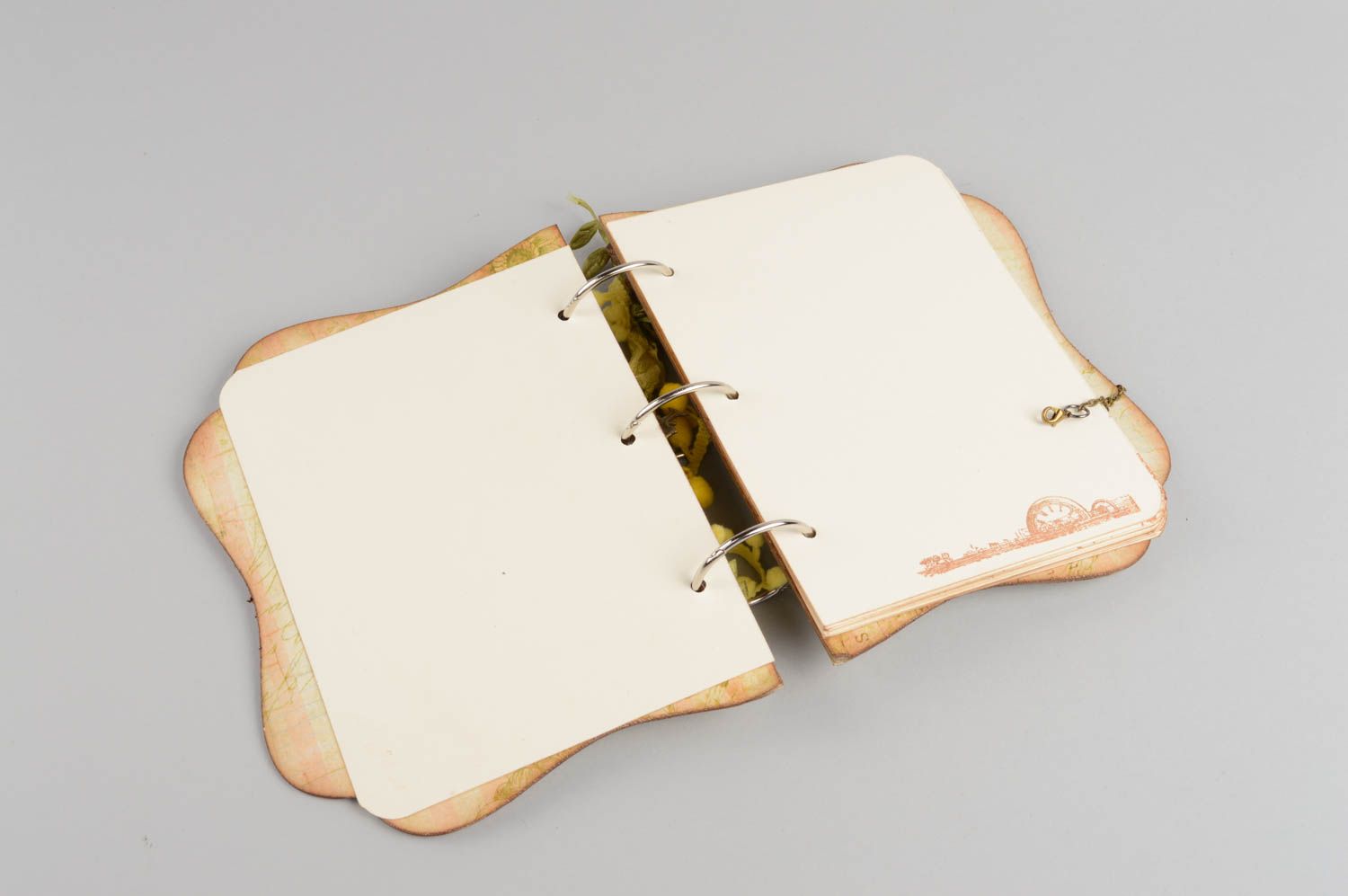 Beautiful designer handmade scrapbooking notebook present for girl photo 3