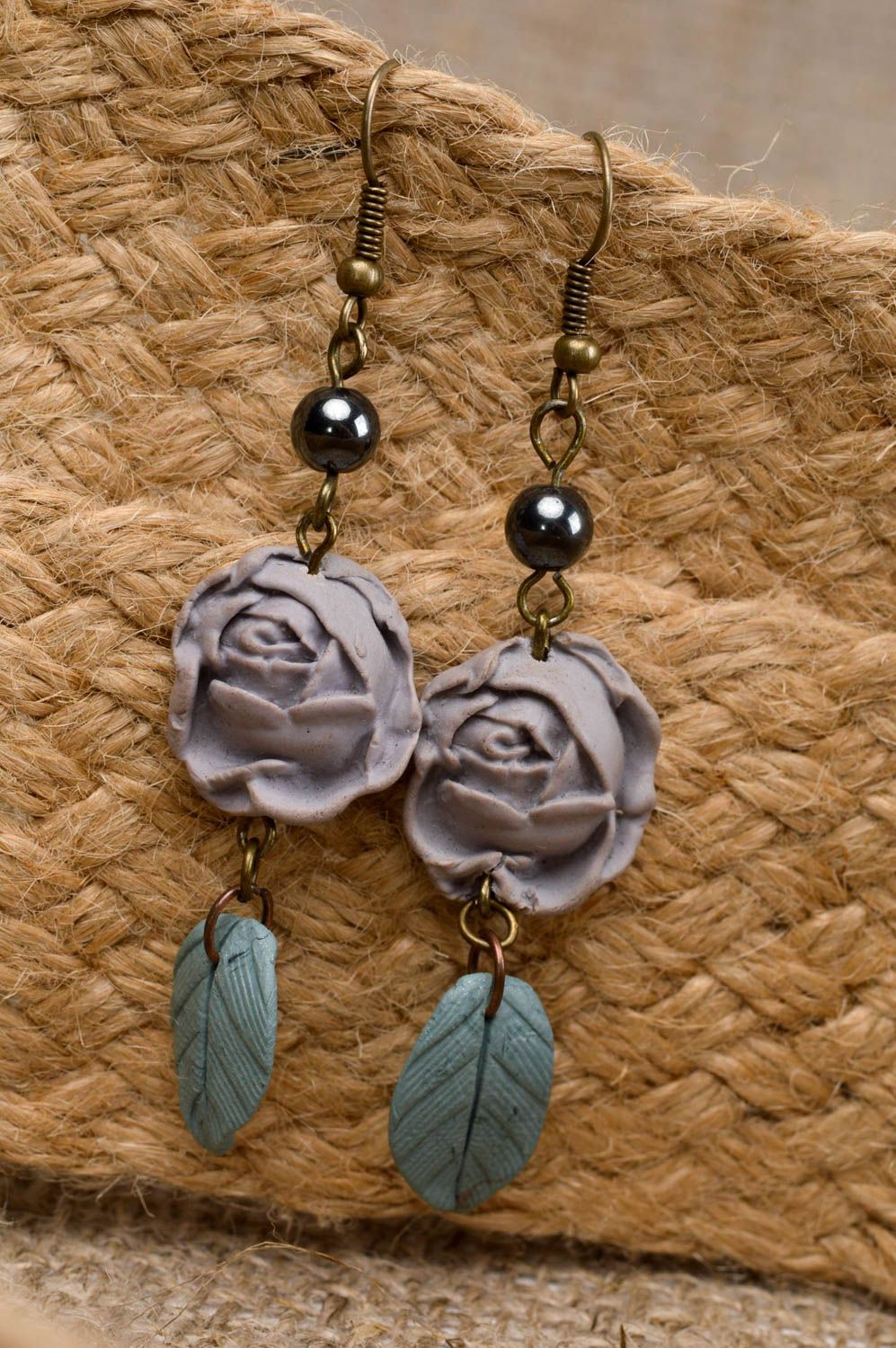 Stylish handmade plastic earrings polymer clay ideas cool jewelry designs photo 1
