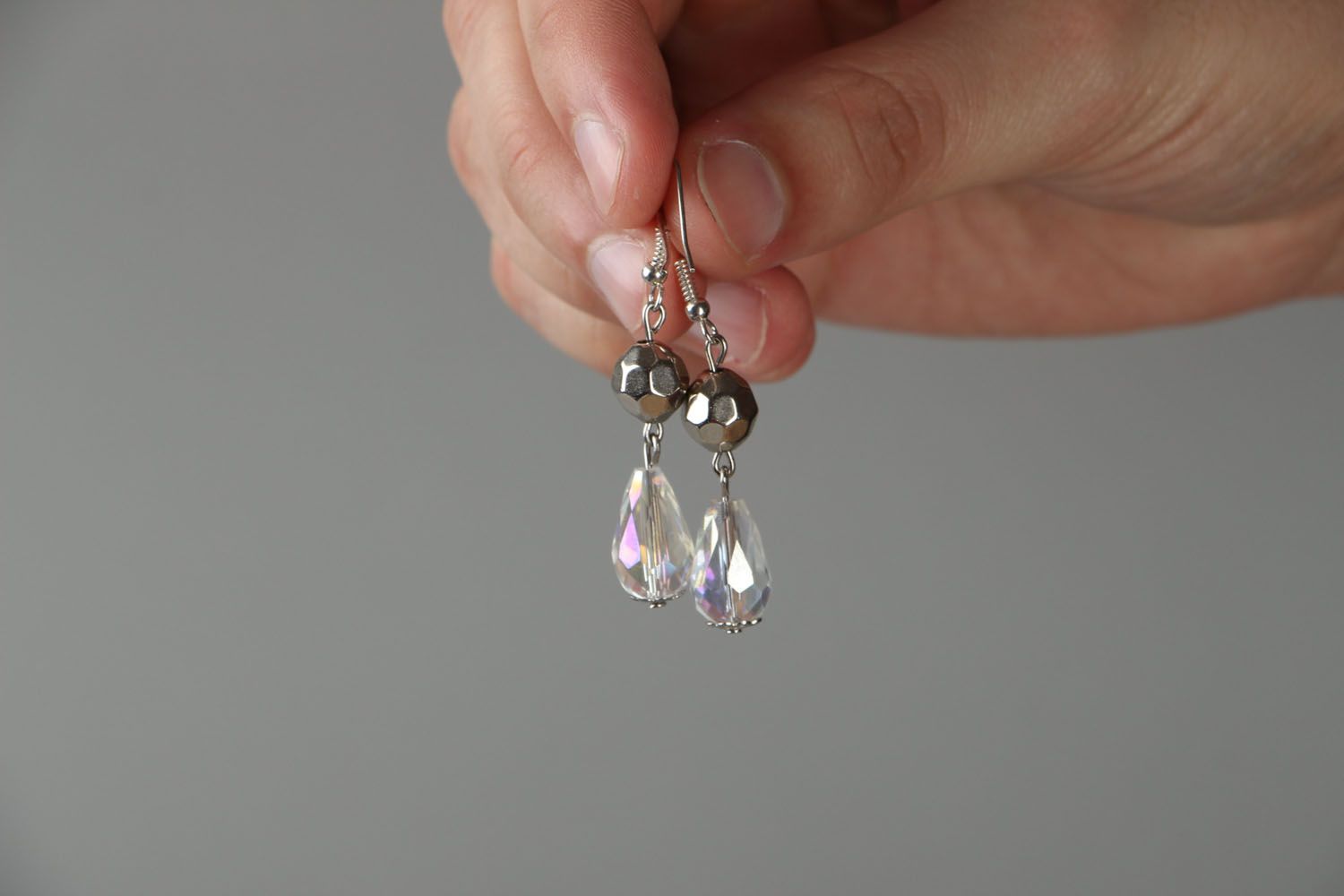 Long earrings Crystal Universe photo 3