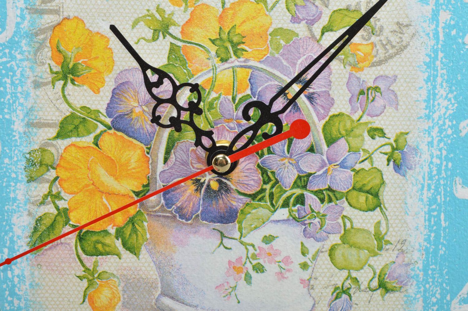 Handmade unusual clock beautiful home decor stylish kitchen accessory photo 2