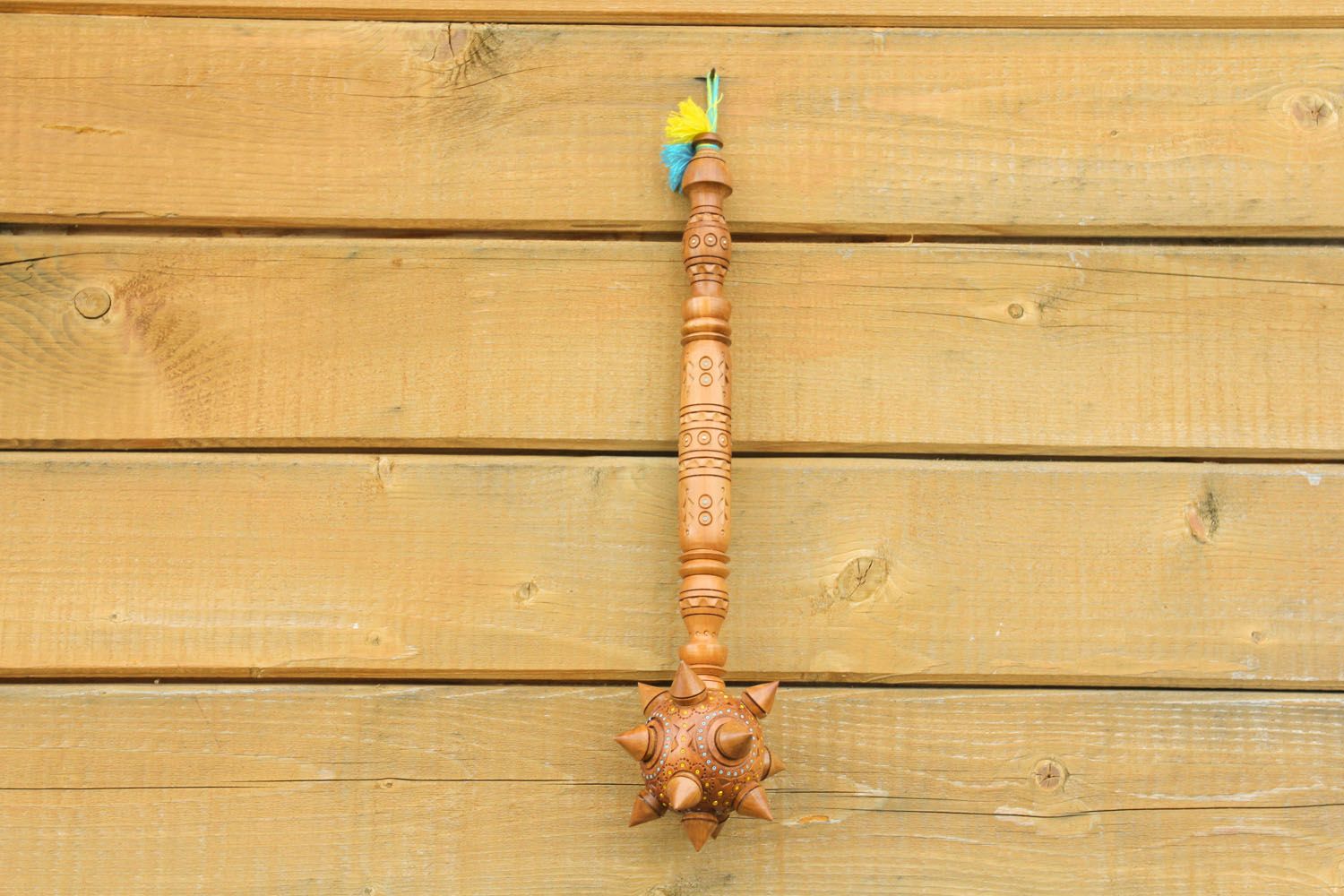 Arme souvenir sceptre décoratif en bois photo 4