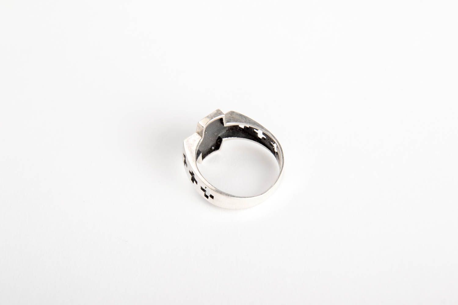 Мужское серебряное кольцо украшение ручной работы дизайнерское украшение фото 3