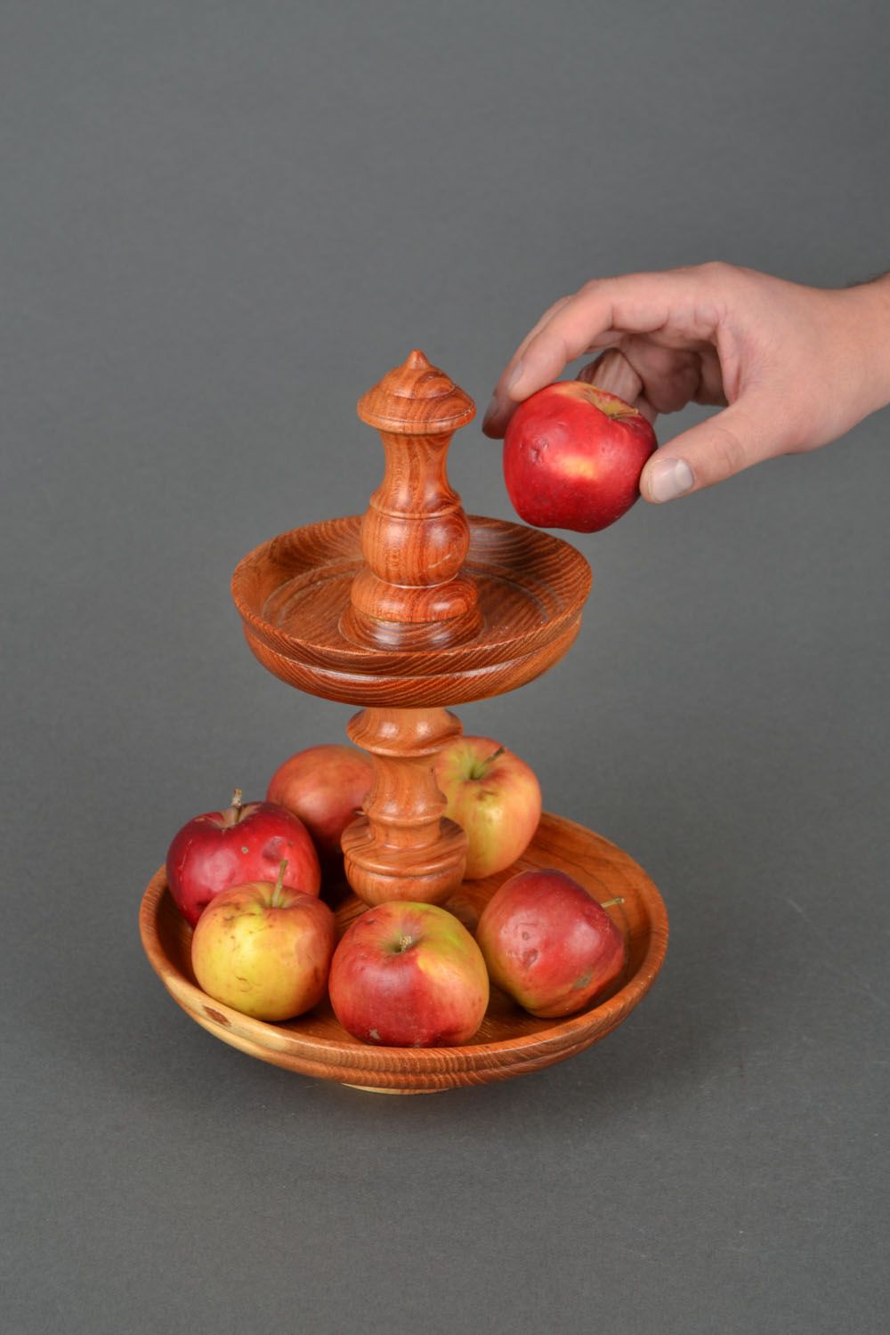 Wooden fruit bowl photo 2