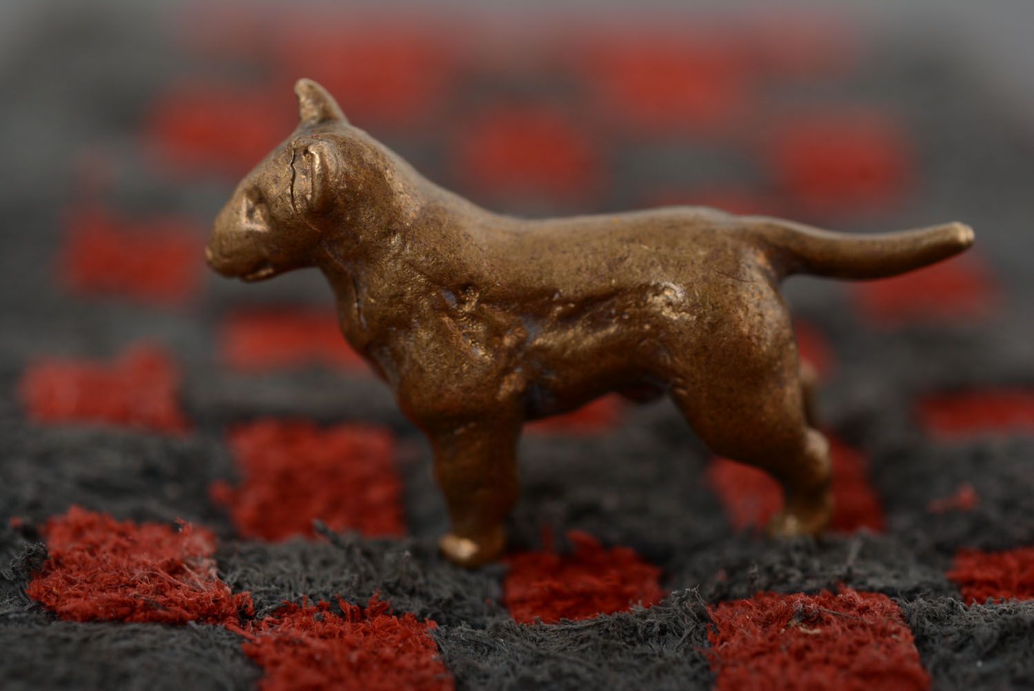 Figurine en bronze Bull-terrier faite main photo 5