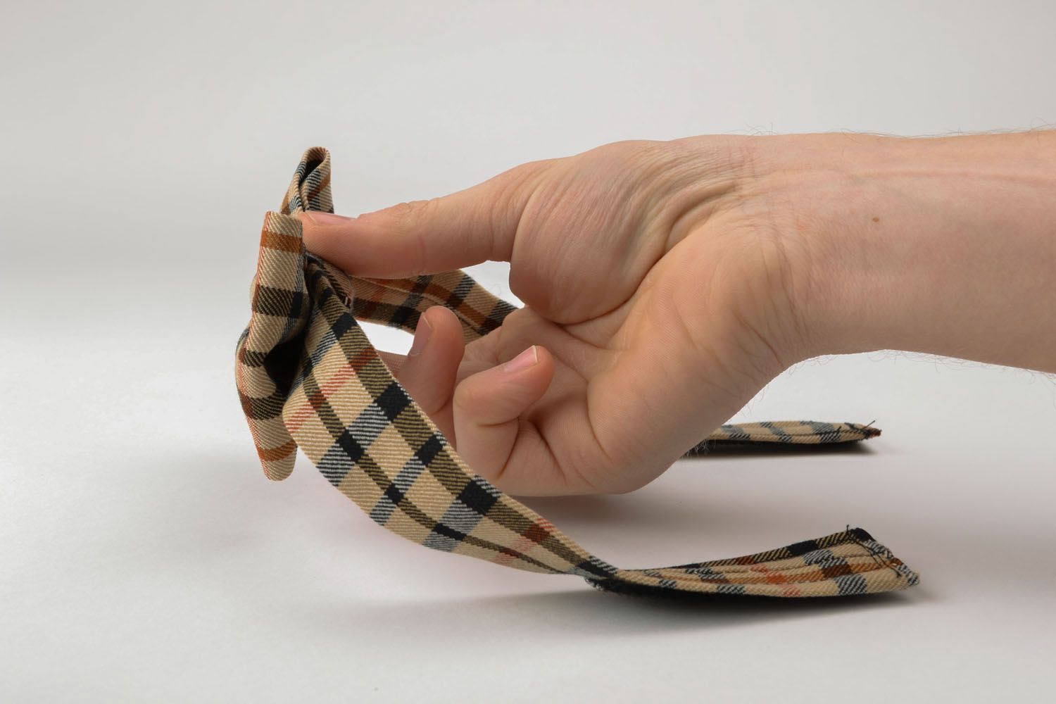 Homemade textile bow tie photo 2